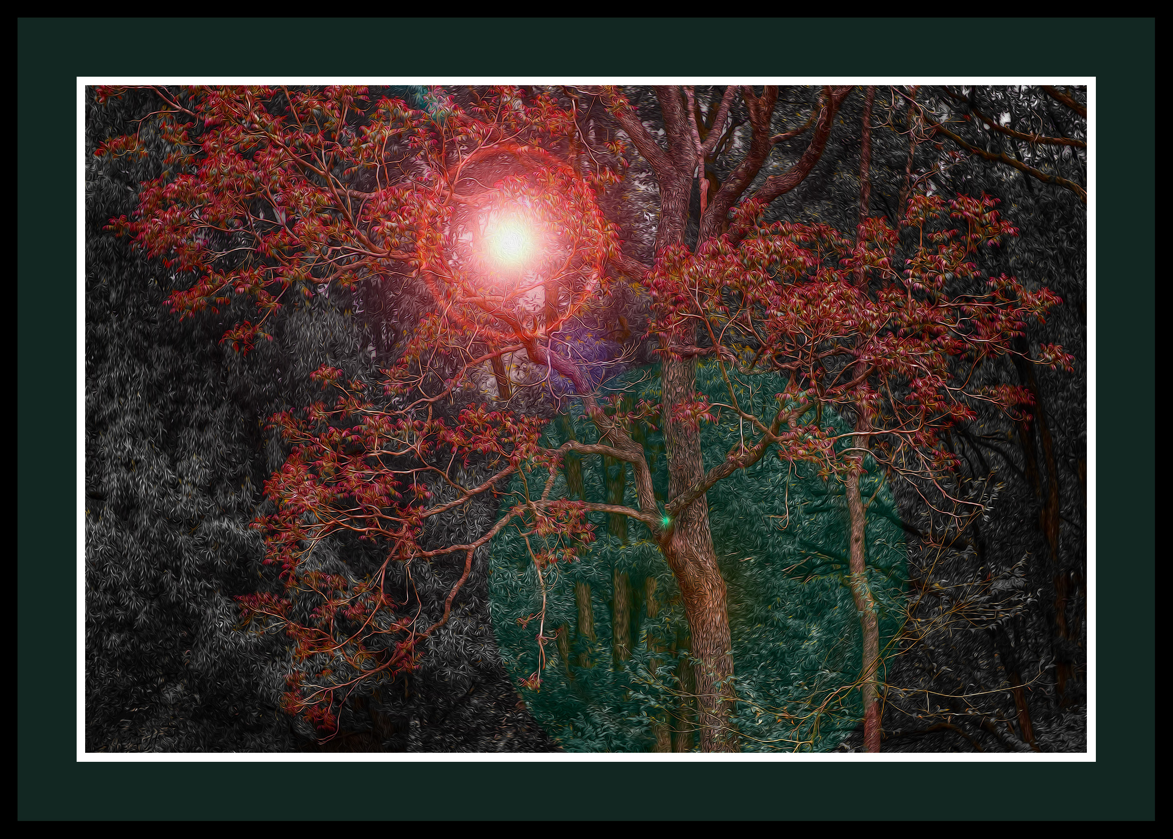 Across The Bridge Framed