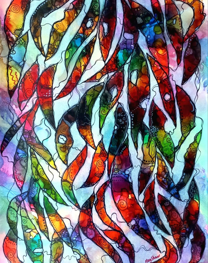 Vivid Reds and Greens – Forest Floor Series