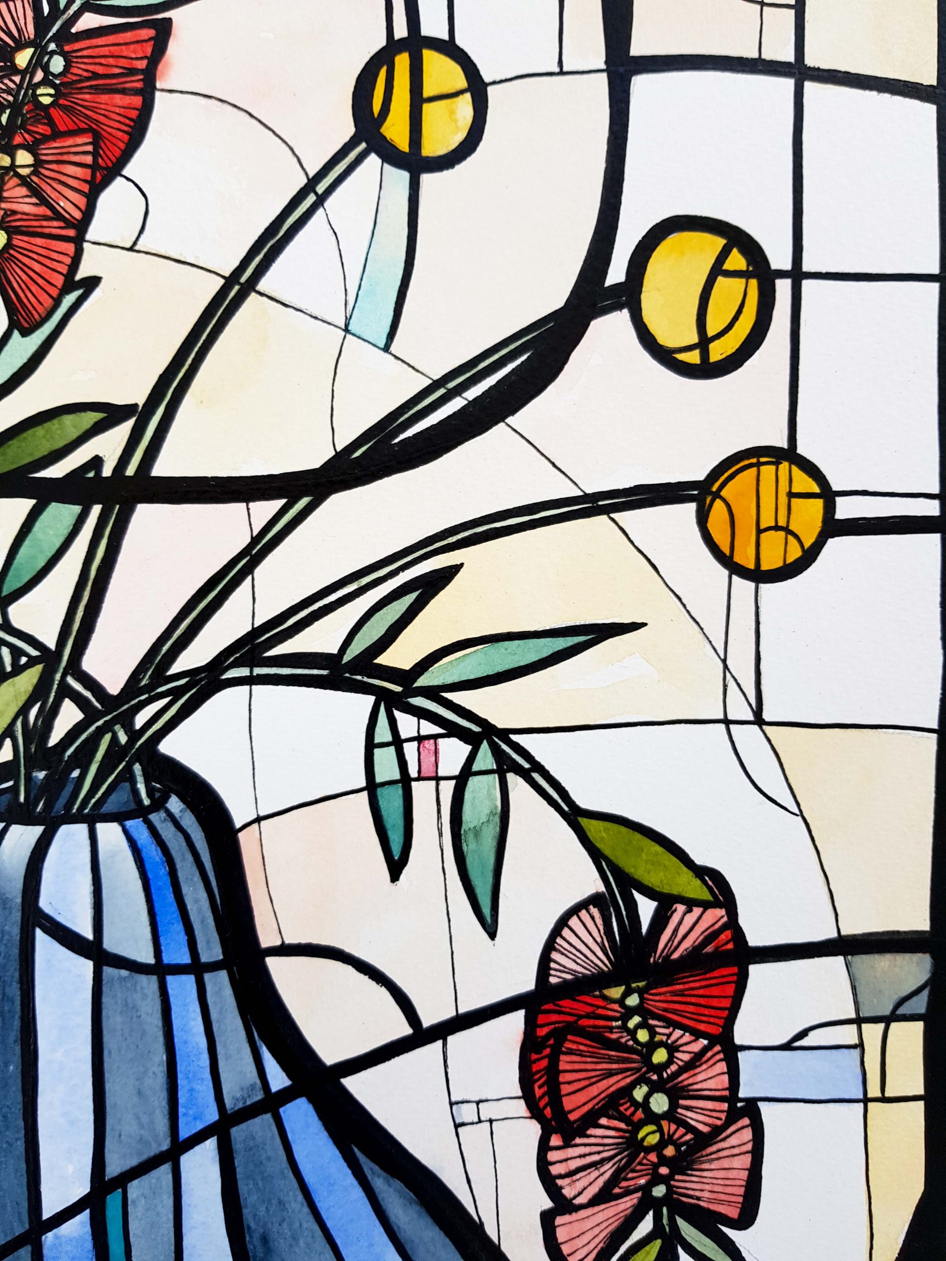 Buttons And Brush By Nicola Cowie Detail