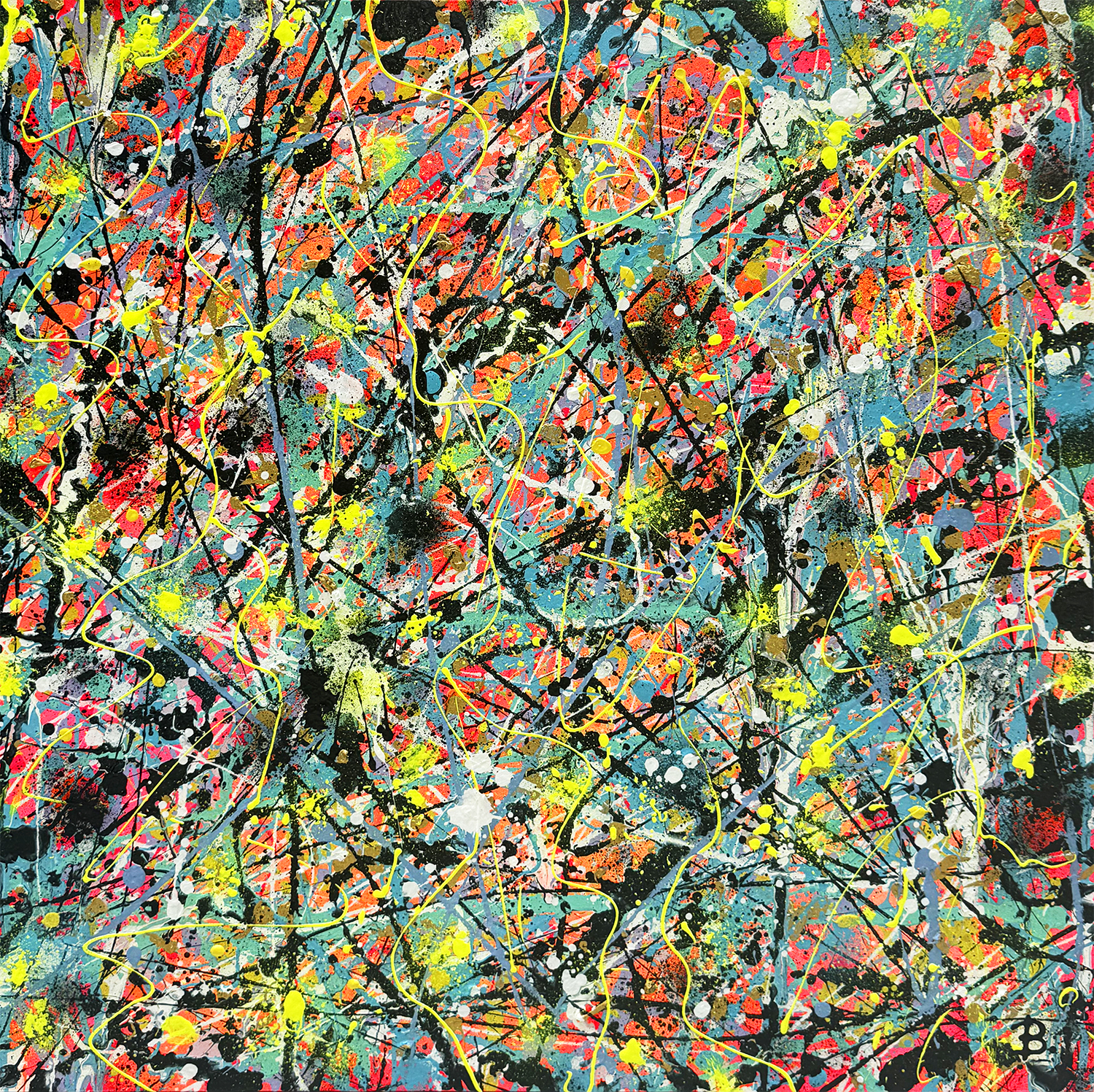 Labyrinth Original Abstract Expressionism Painting By Bridget Br