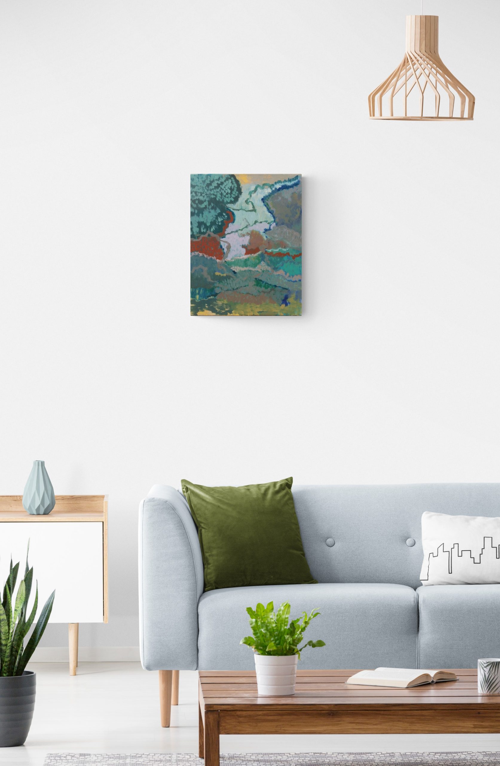 Trendy Bright Living Room Interior 2