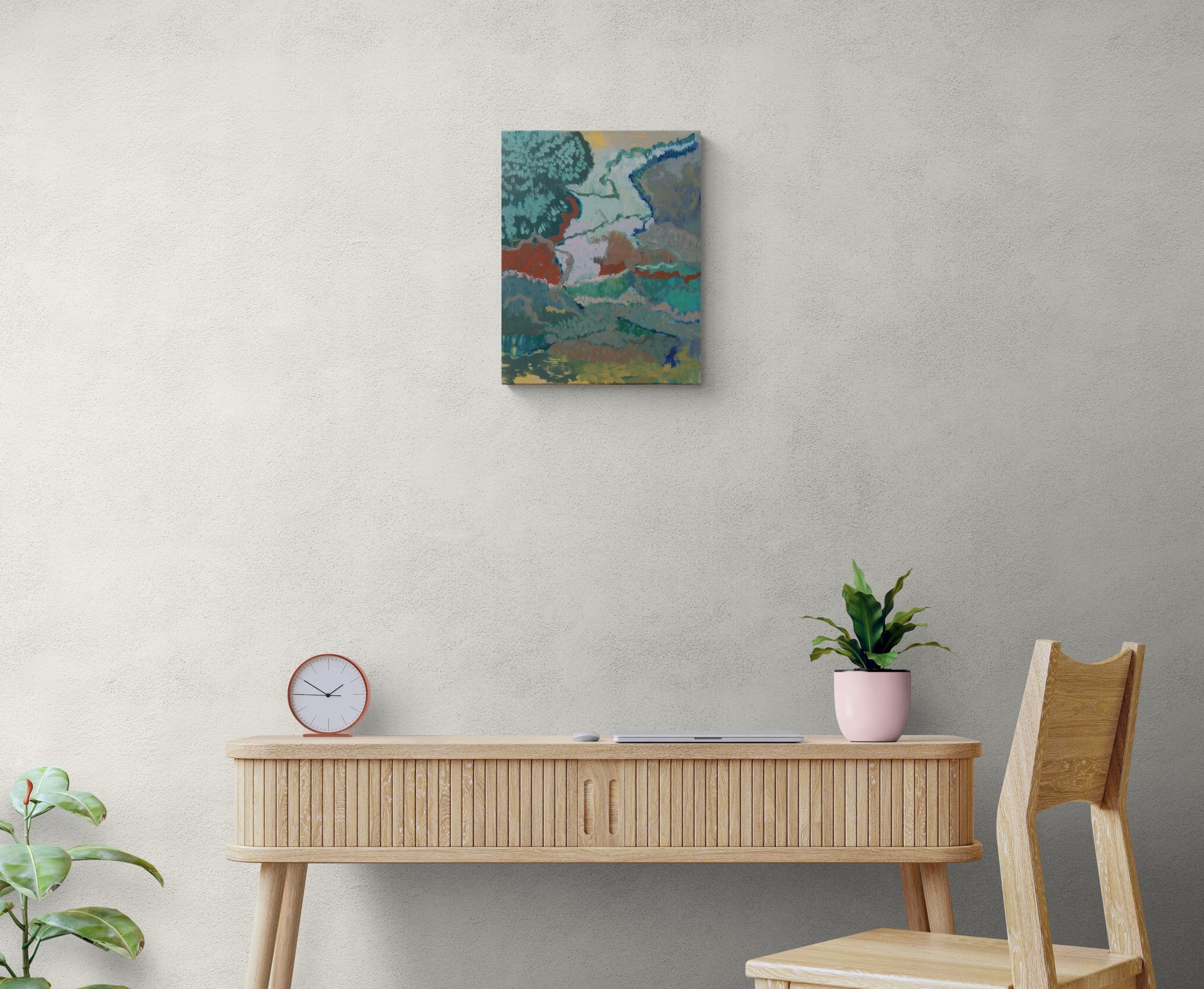 Wooden Study Desk And Chair (2)