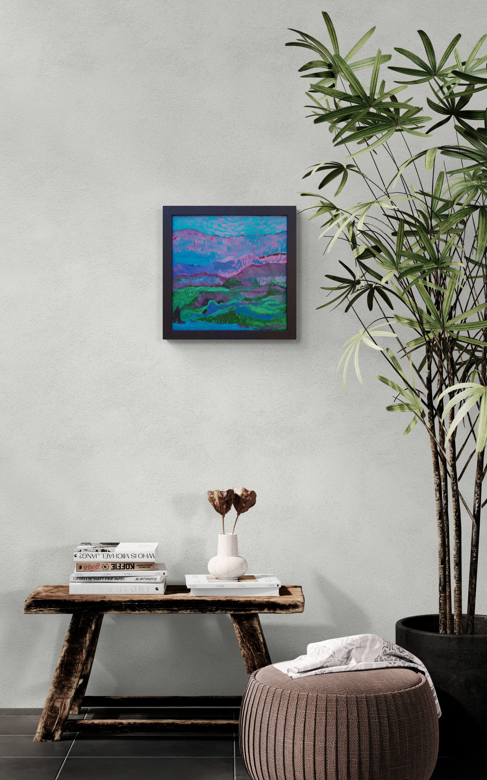 Lounge With Large Tropical Plant