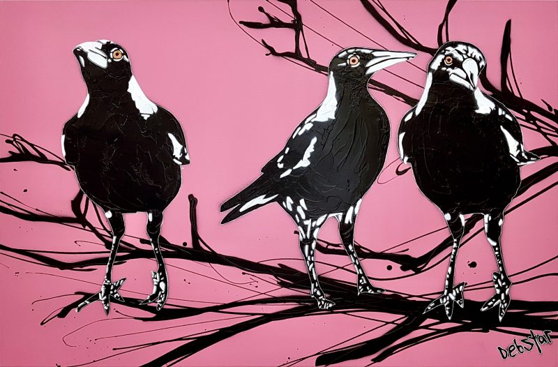 Magpie Street Birds! Pink