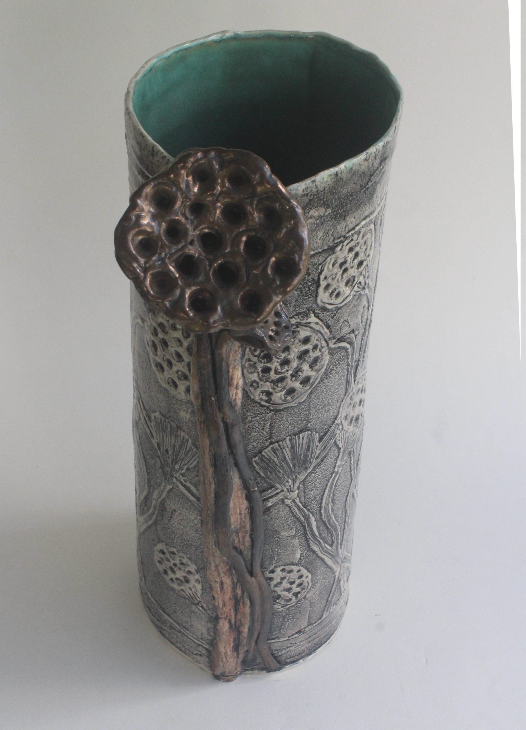 Lotus Sketch Vase 3 Carol Forster Art Lovers Australia