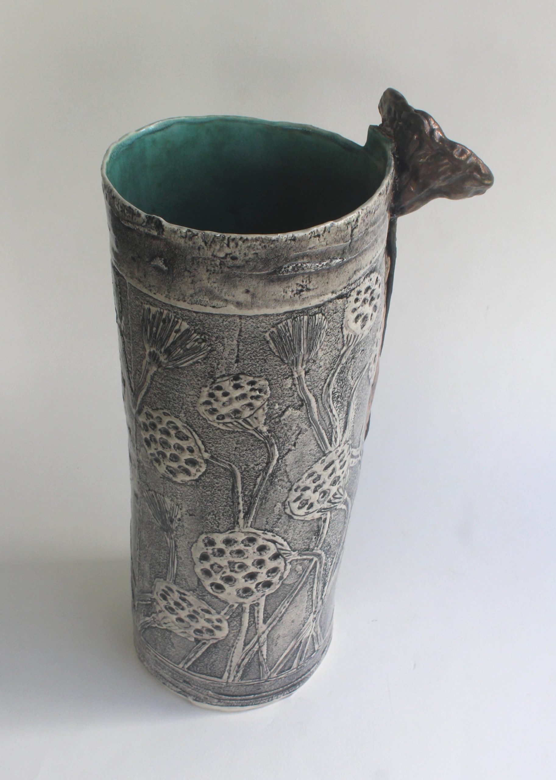 Lotus Sketch Vase 4 Carol Forster Art Lovers Australia