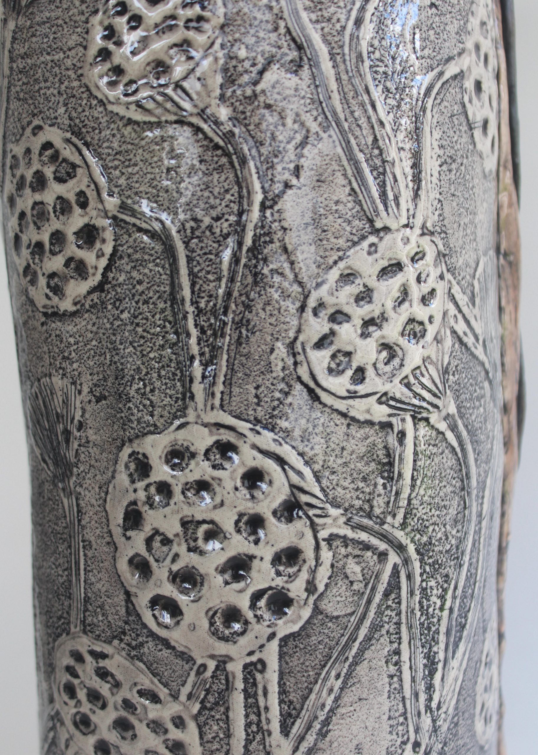 Lotus Sketch Vase 5 Carol Forster Art Lovers Australia