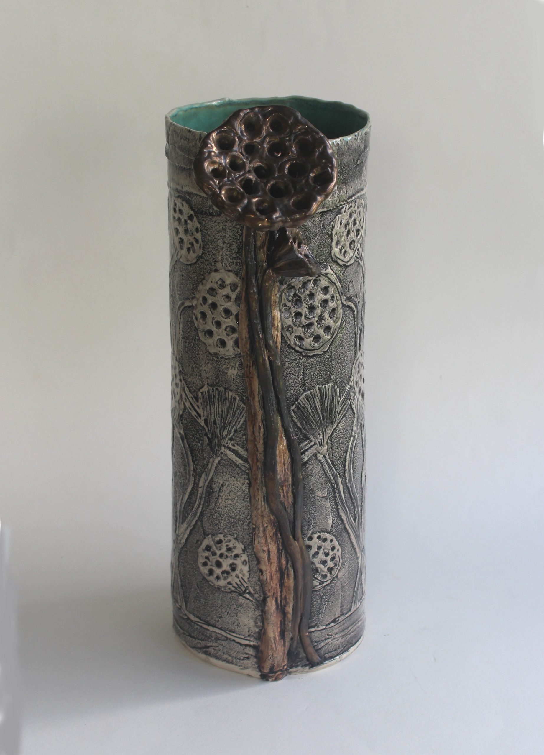 Lotus Sketch Vase 2 Carol Forster Art Lovers Australia