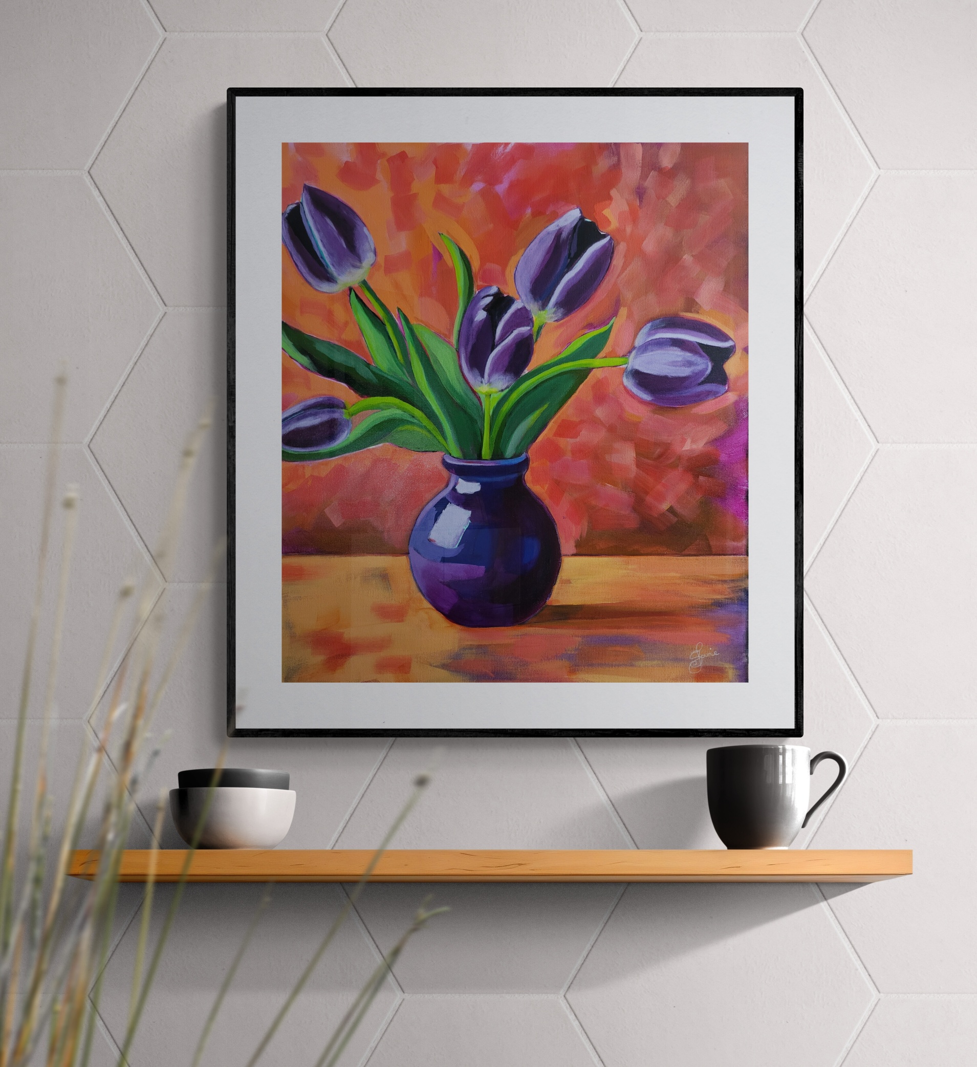 Mug And Bowls Sitting On Wooden Shelf (2) Resized 2