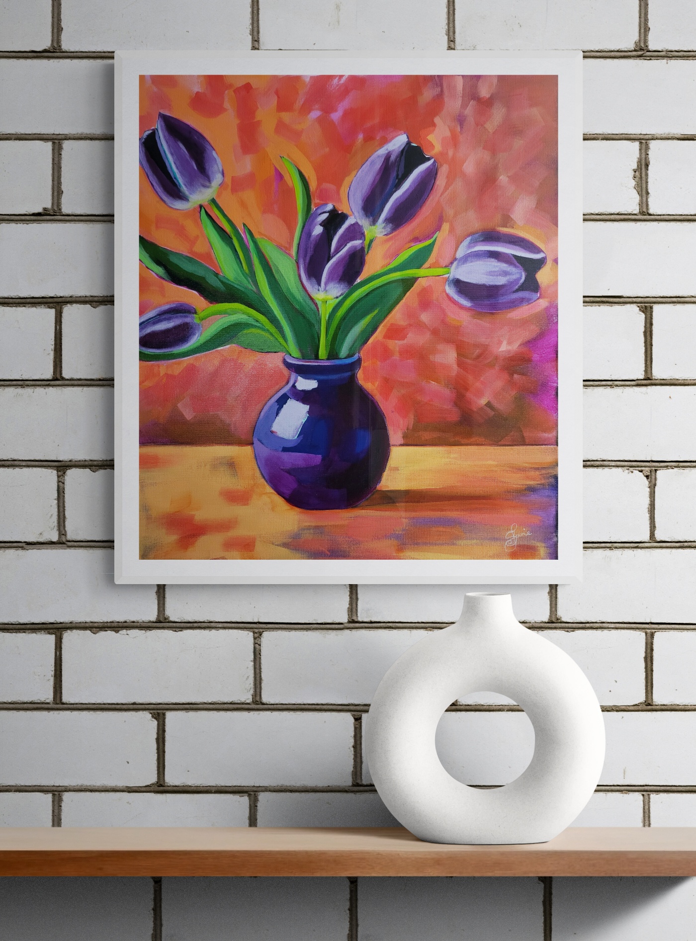 Contemporary Vase Sitting On Shelf (1) Resized