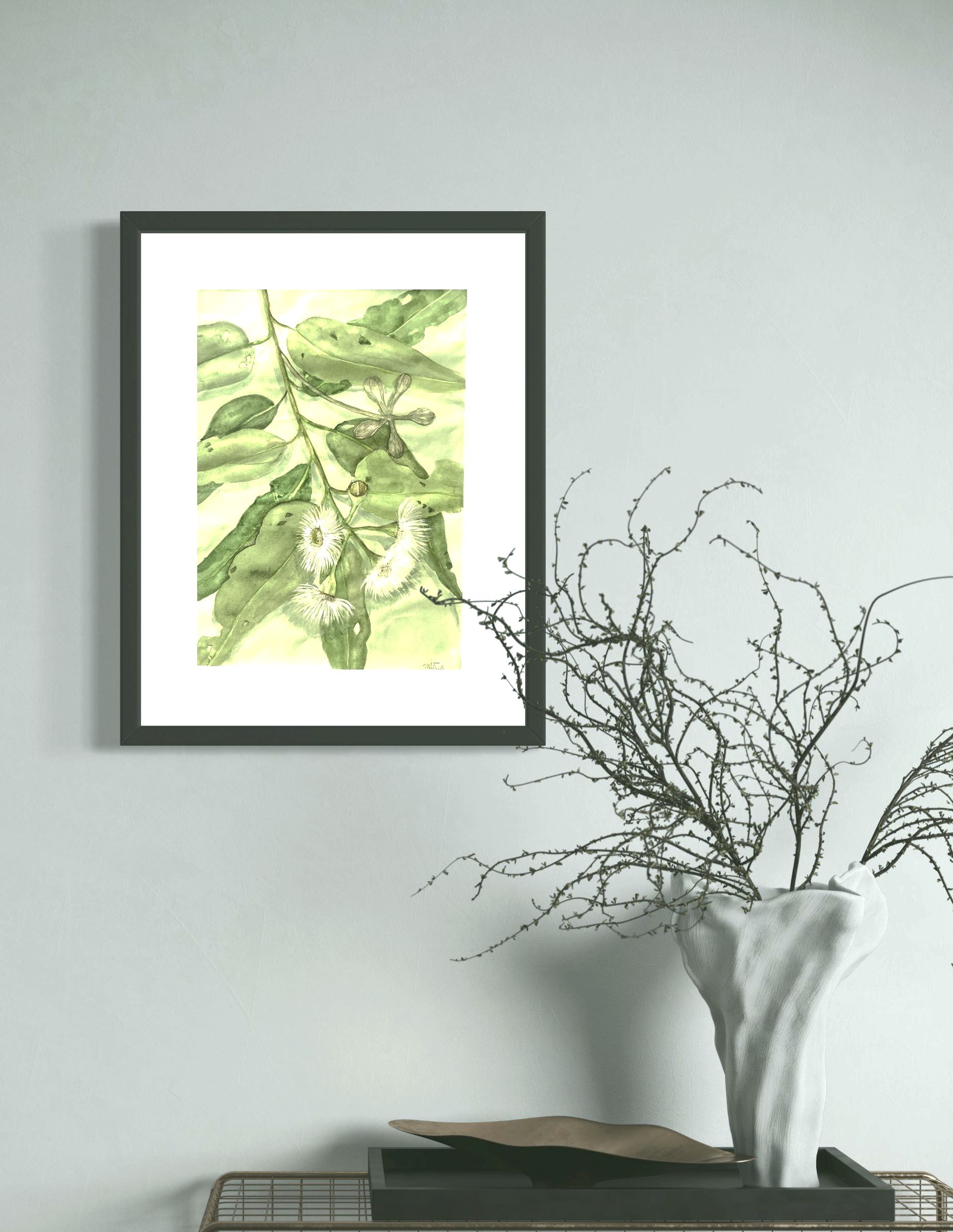 Mbj 358 Gum Leaves Black Frame
