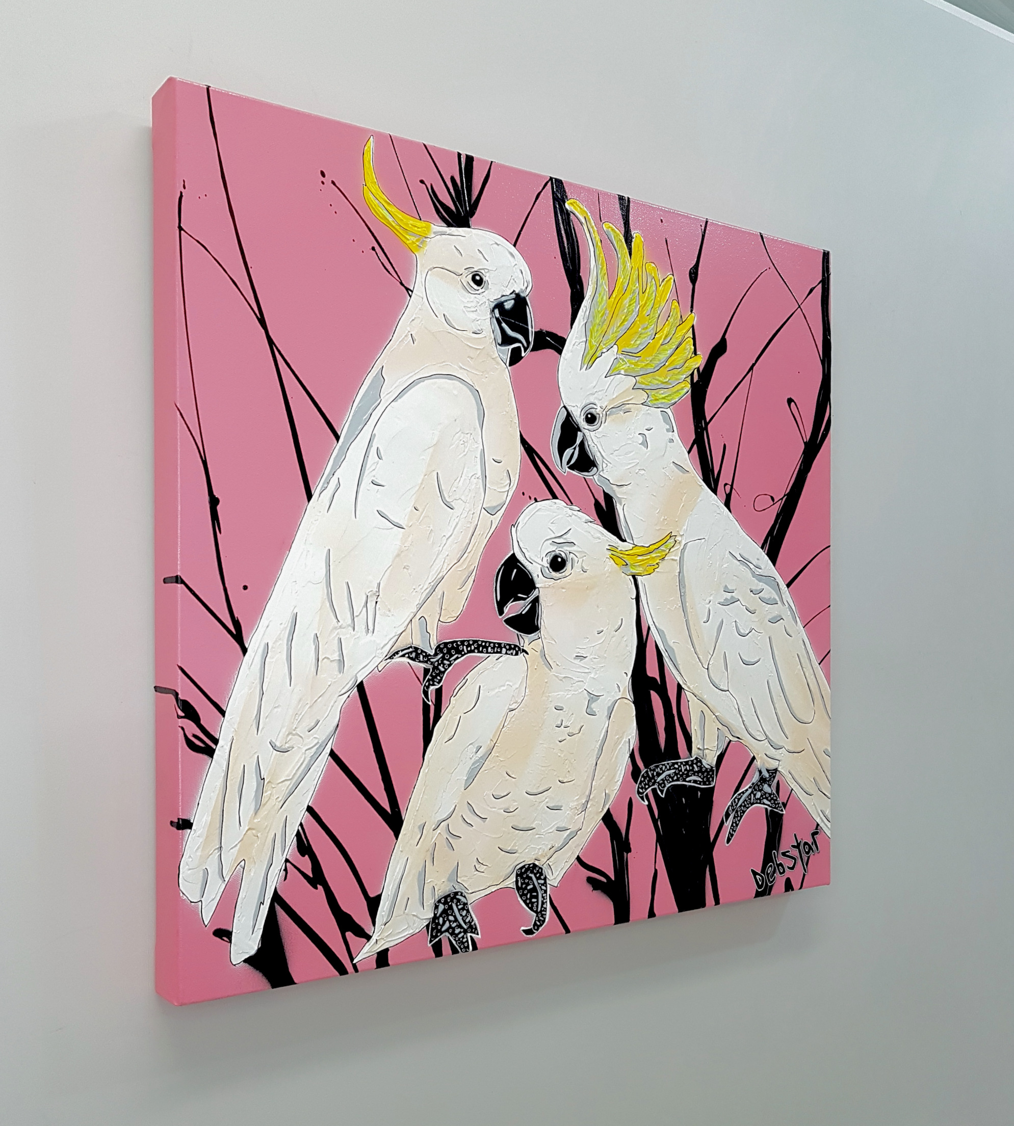 Crackle Of Cockatoos Deborah Lang Urban Pop Art 3