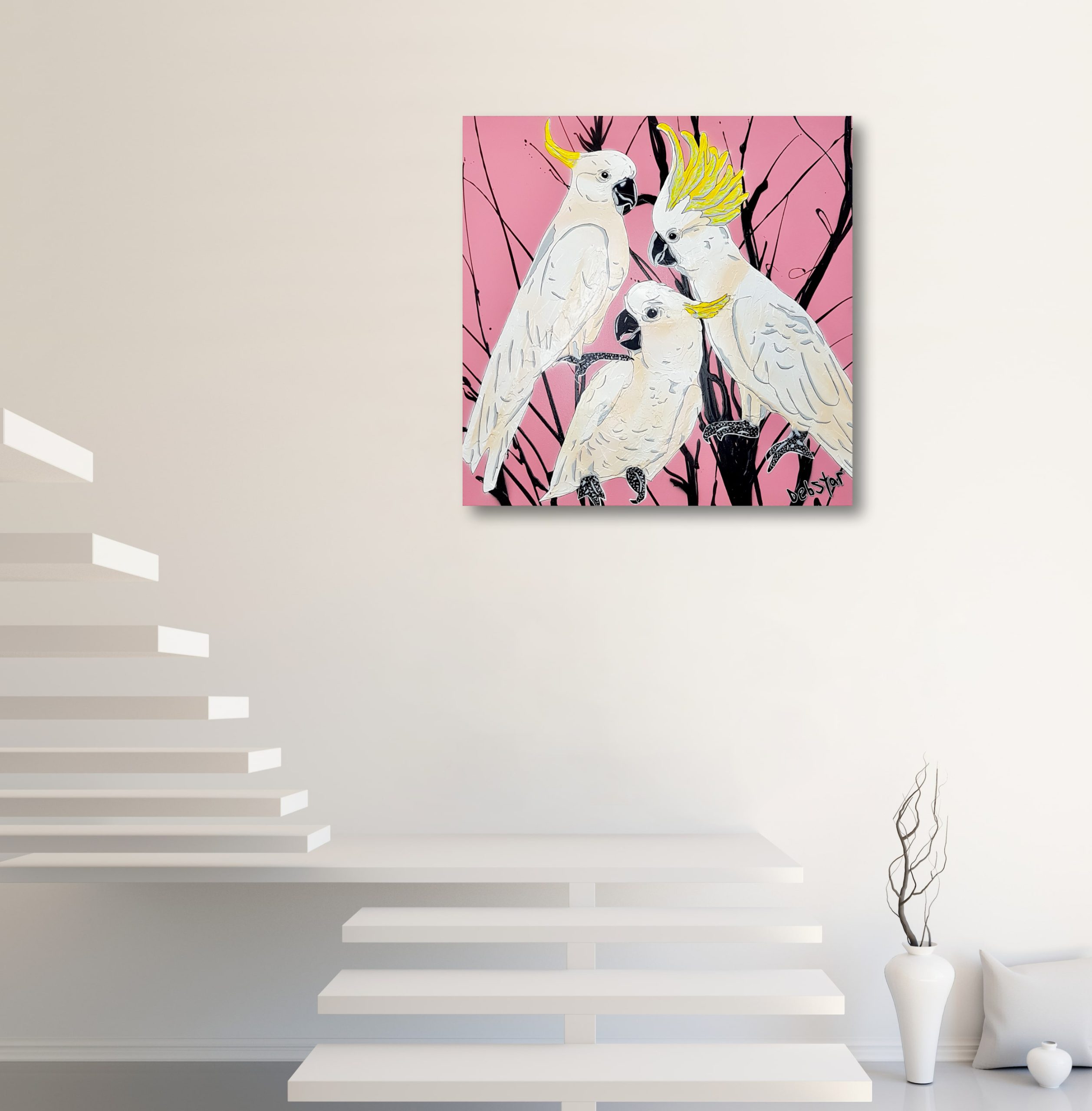 Crackle Of Cockatoos Deborah Lang Urban Pop Art 7