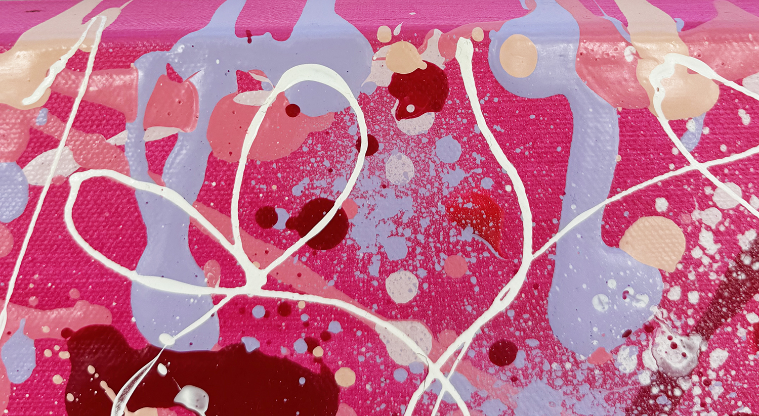 Self Love Original Abstract By Bridget Bradley artist Top Edge With Hea