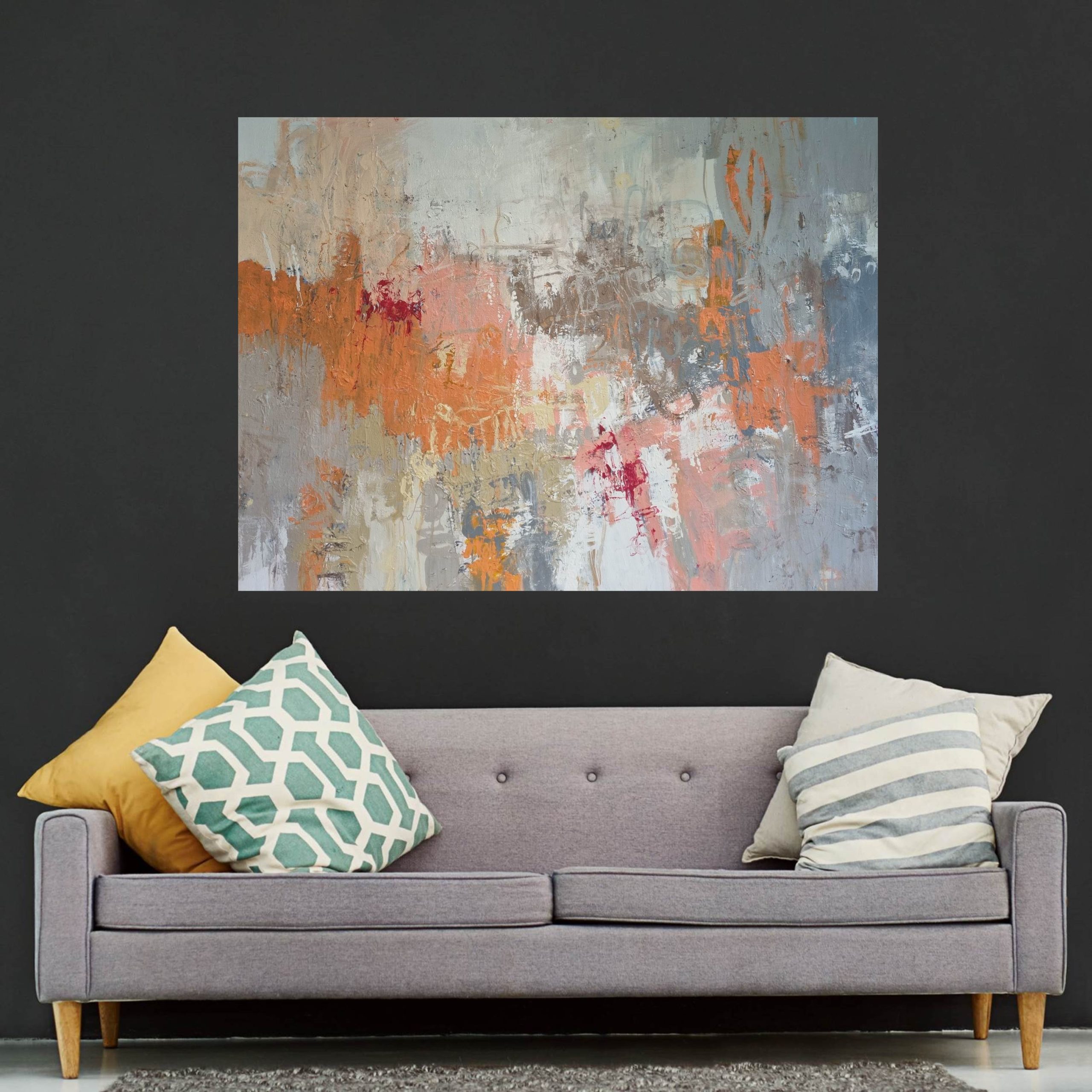 Melody In The Bush Grey Lnge Blk Wall