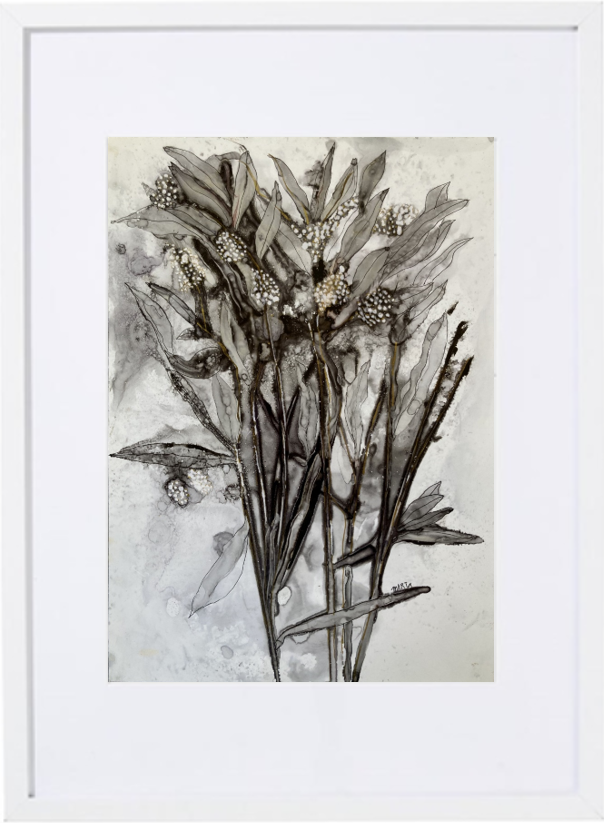 363 Black And White Framed