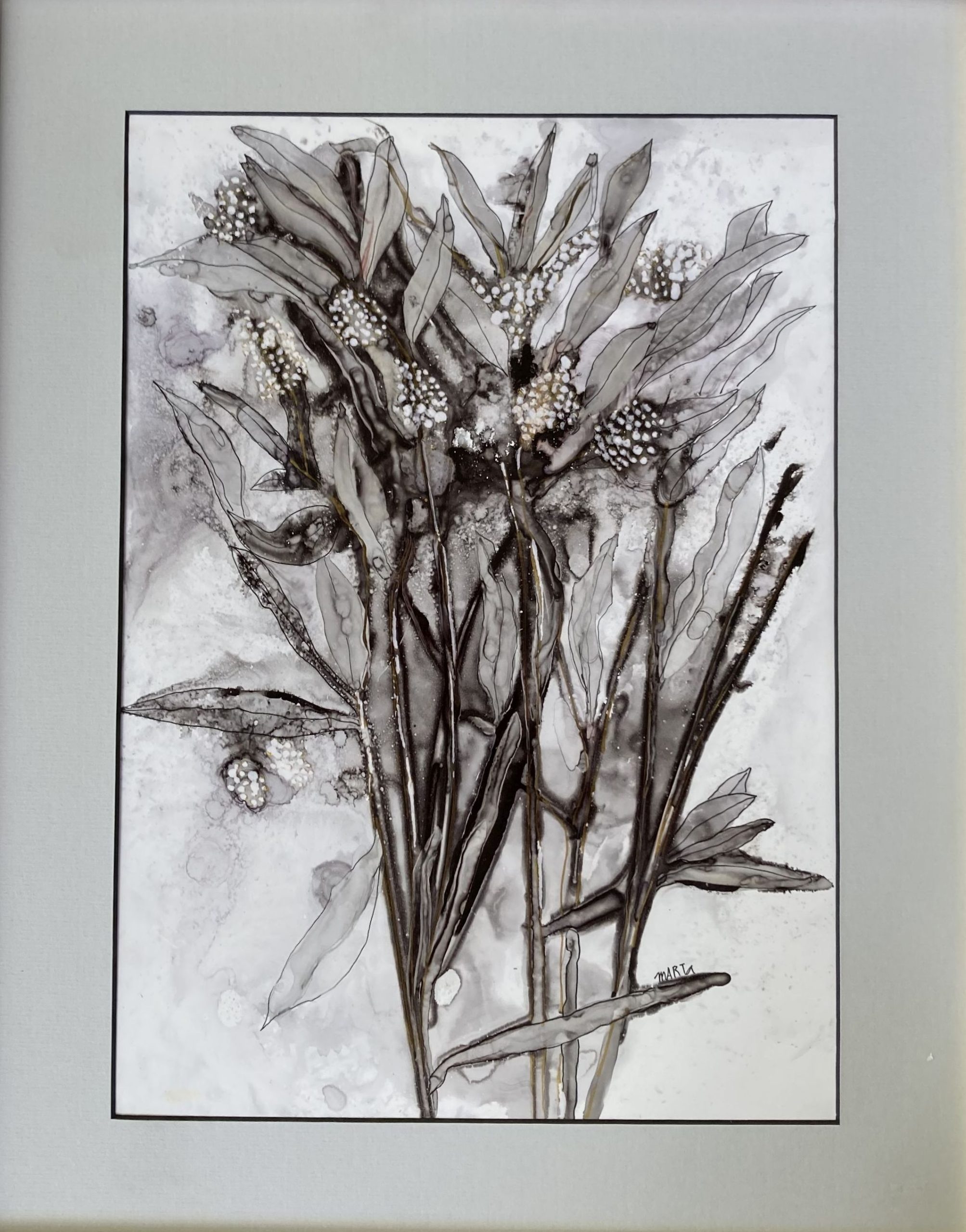 363 Black And White Mat