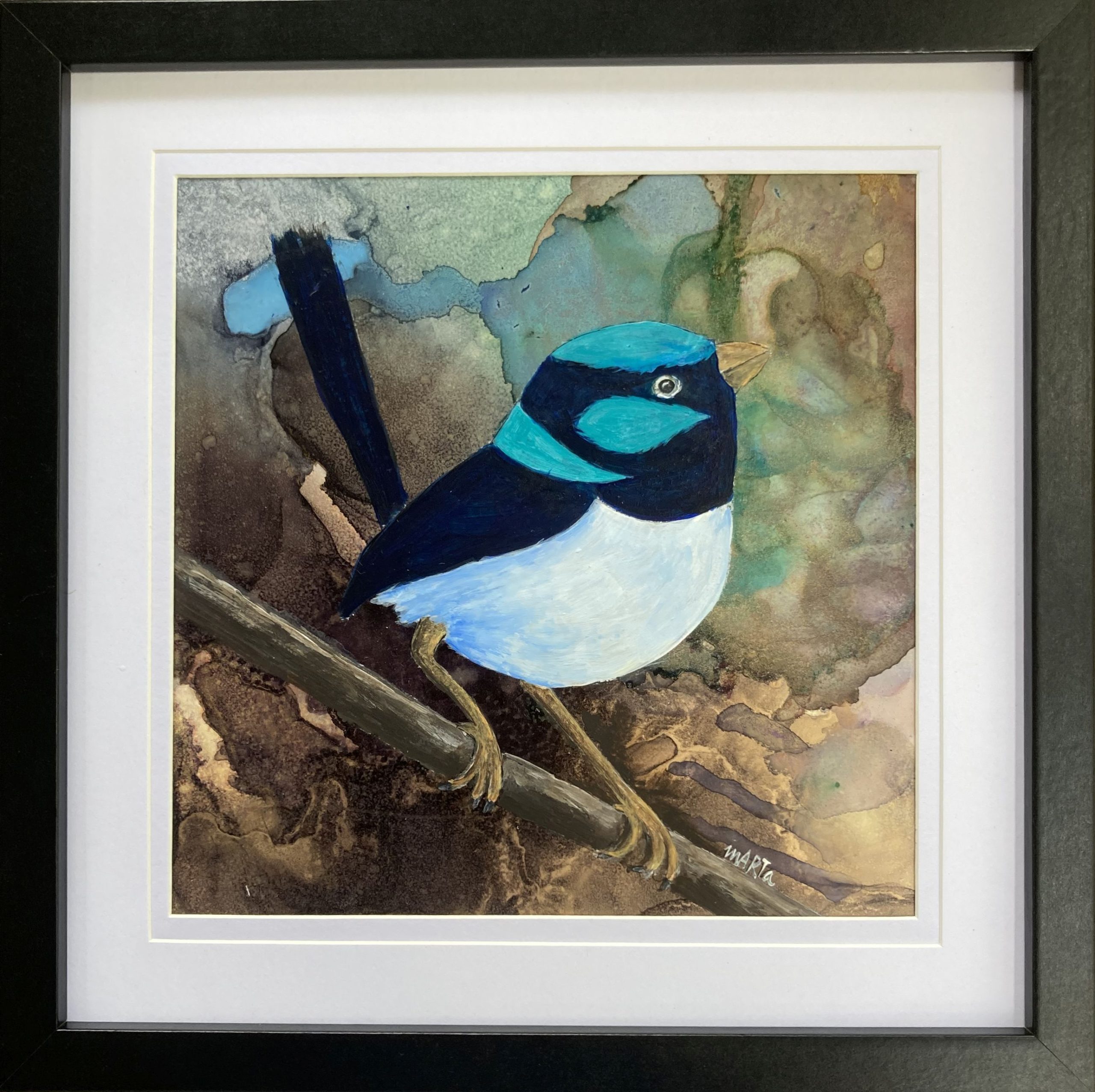 366 Blue Fairy Wren Frame