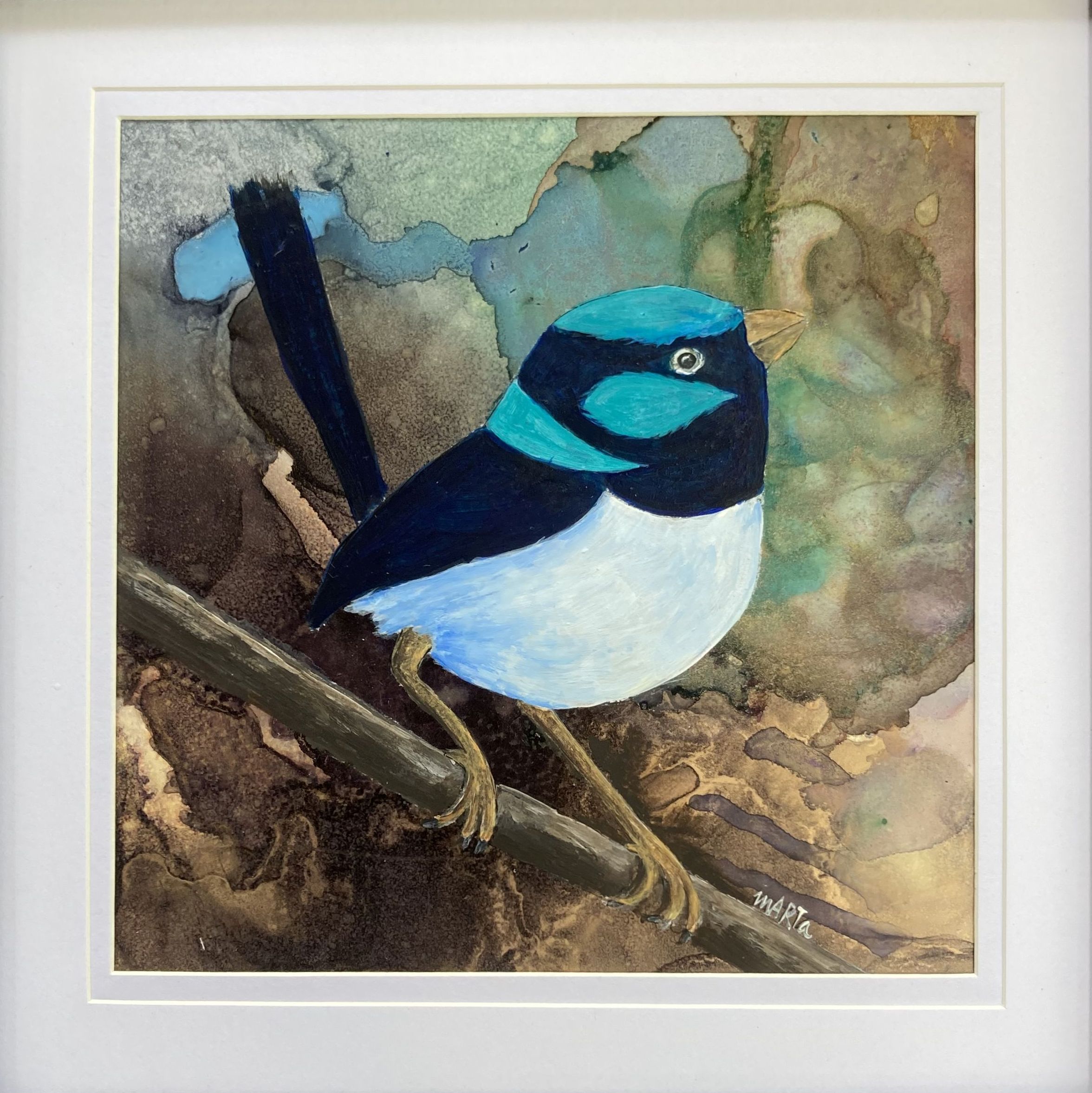 366 Blue Fairy Wren Mat