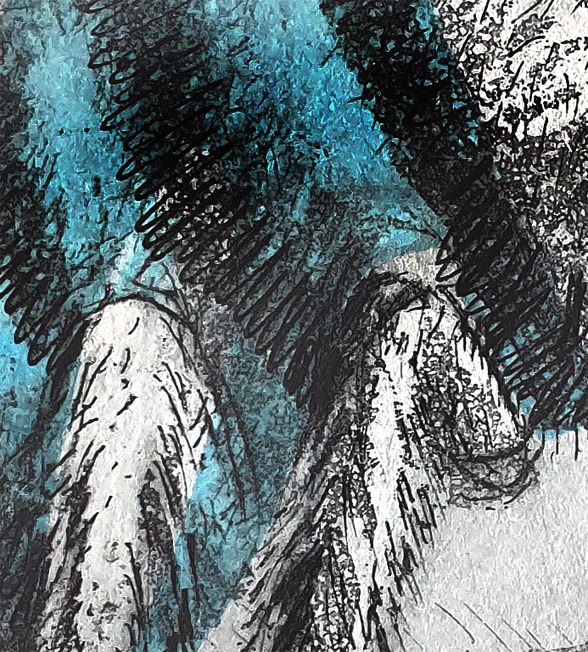 Blue Bended Bee Det3