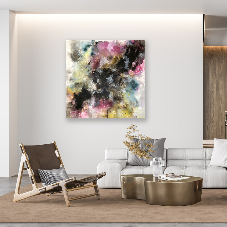 Interior Living Room Wall Mockup