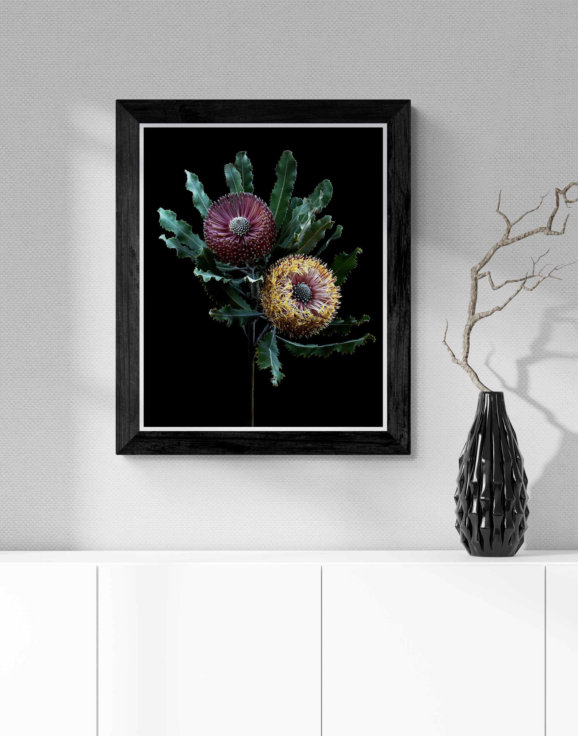 Ornaments Sitting On White Cabinet (4)