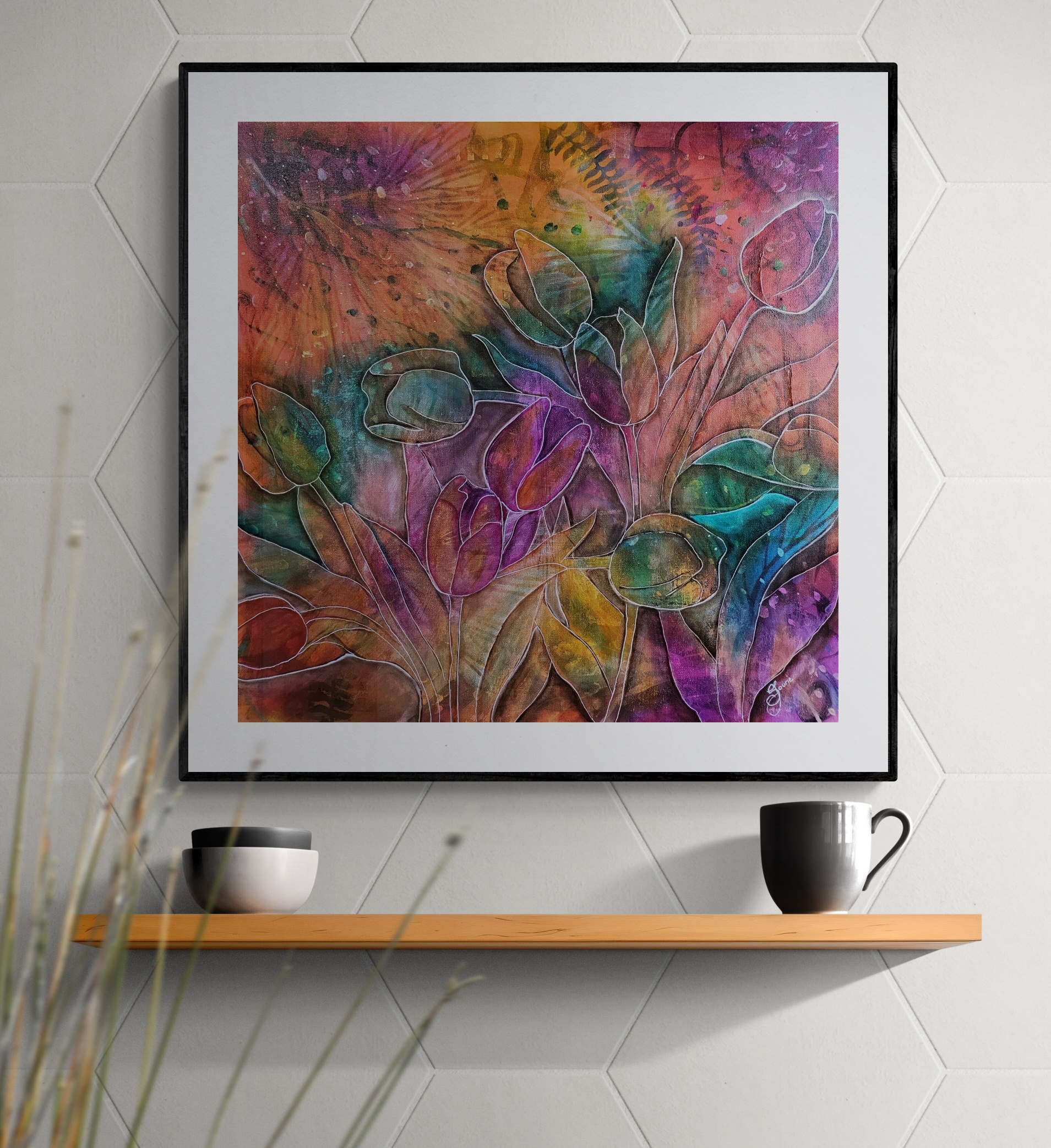 Mug And Bowls Sitting On Wooden Shelf (3) Resized 1