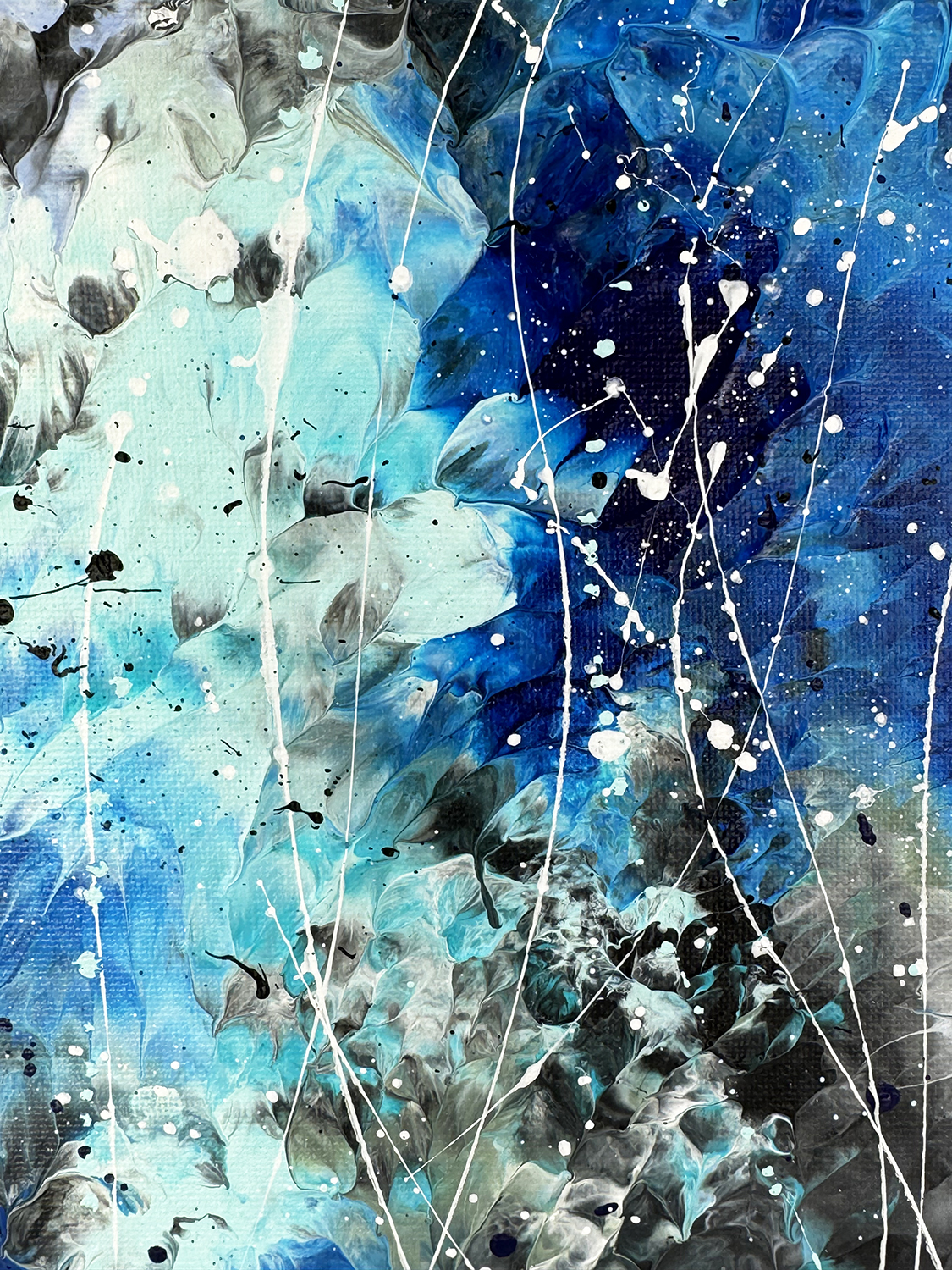 Azure Waters Ii Original Painting By Bridget Bradley Texture