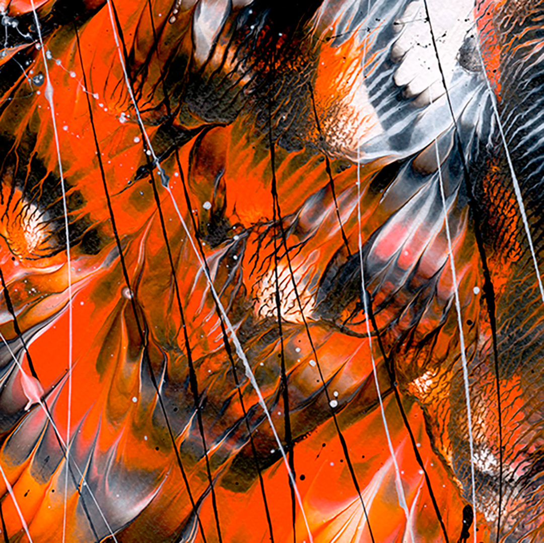 Monarch 1 Original Abstract By Bridget Bradley Details