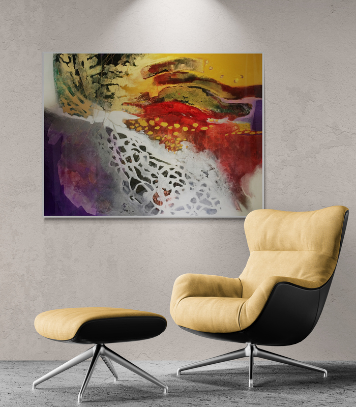 Comfy Modern Armchair With Footstool (6)