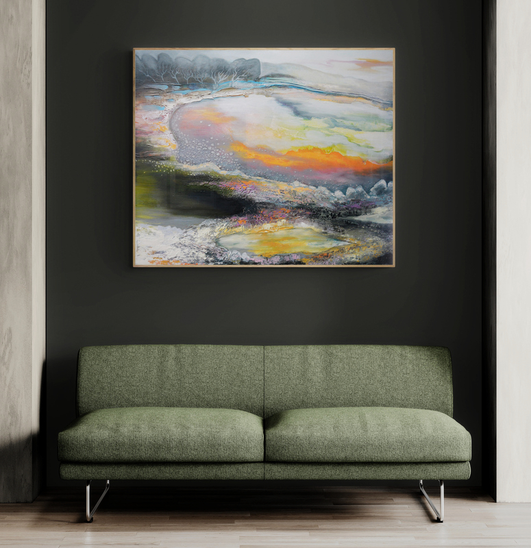 Hallway With Comfy Sofa And Recessed Wall