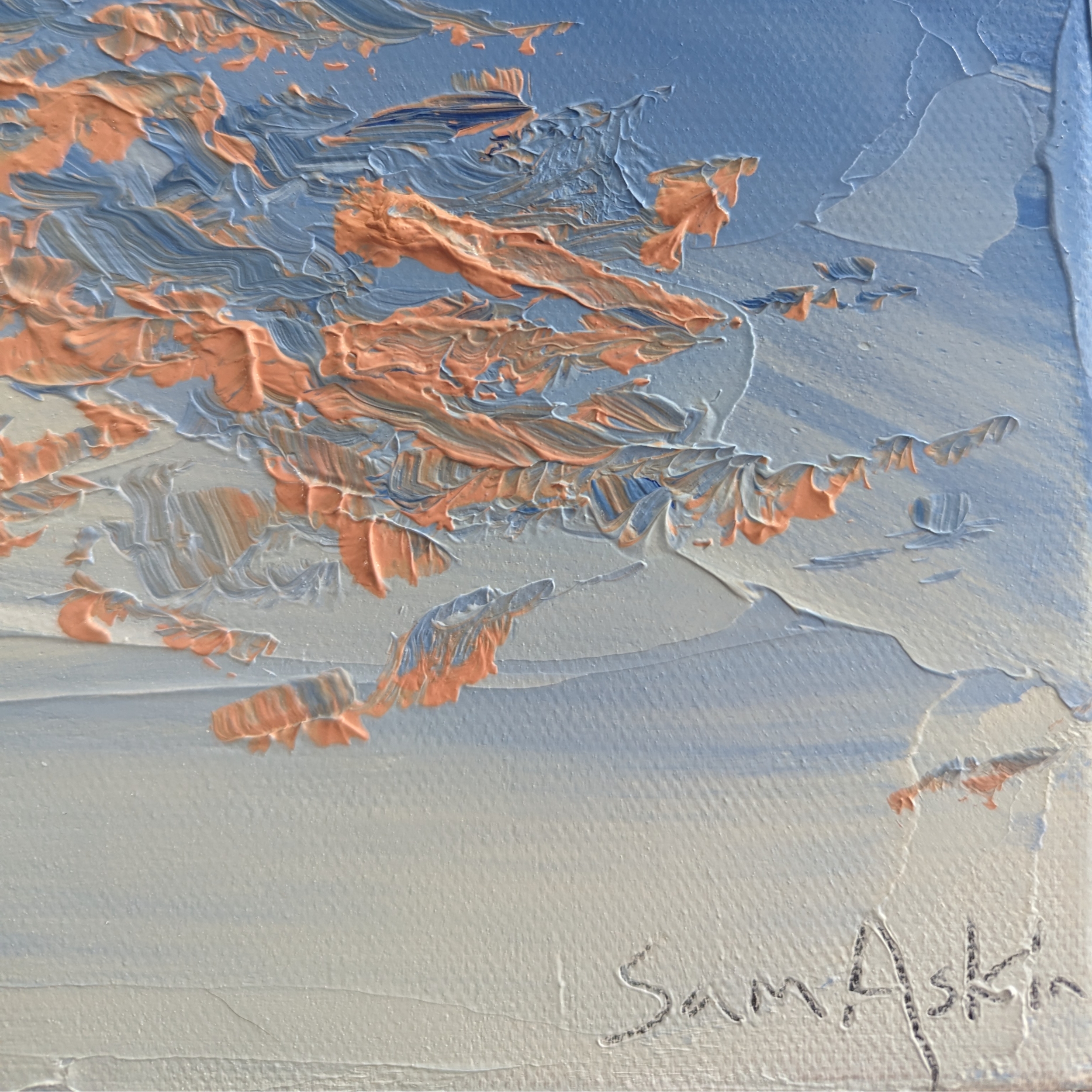 Sam Askin Coral Clouds At Last Light Signature