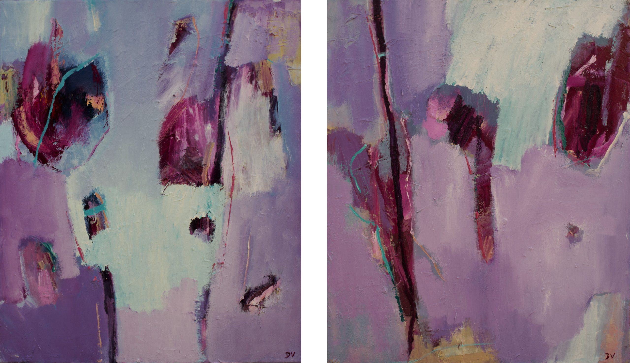 Lilac Wine Diptych Main