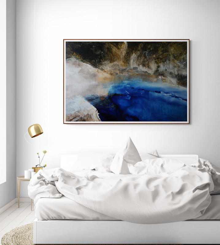 Canvy Water Sapphire Modern Bedroom Flooded In Natural Light