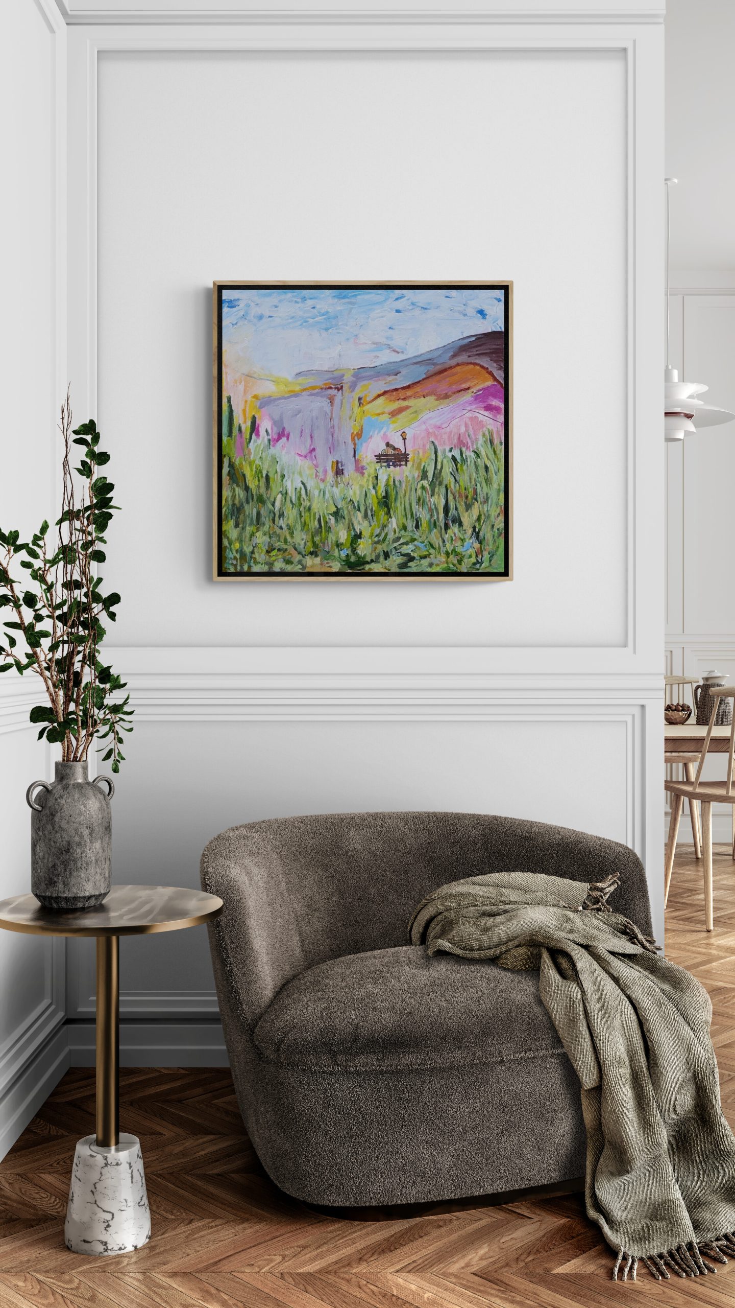 Living Room Corner With Fancy Armchair (3)