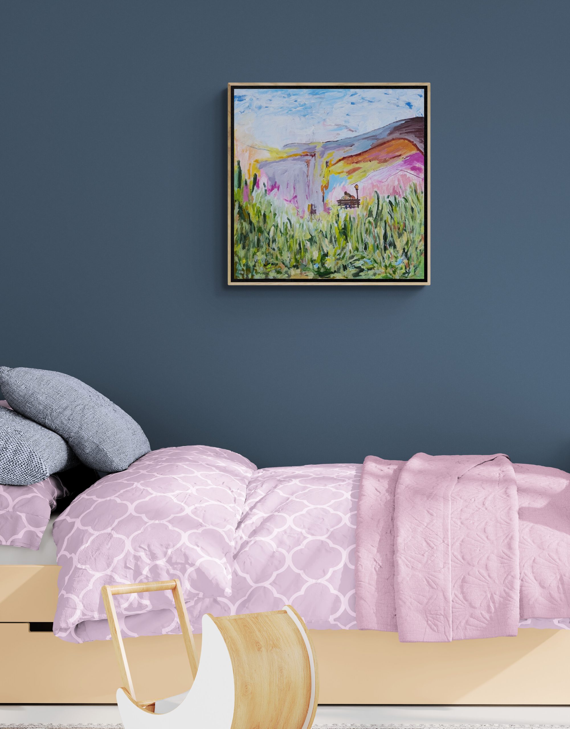 Kids Bedroom With Doll Pram And Toys