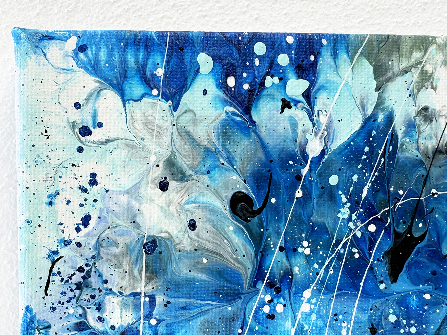 Azure Waters I Original Abstract Painting By Bridget Bradley Top