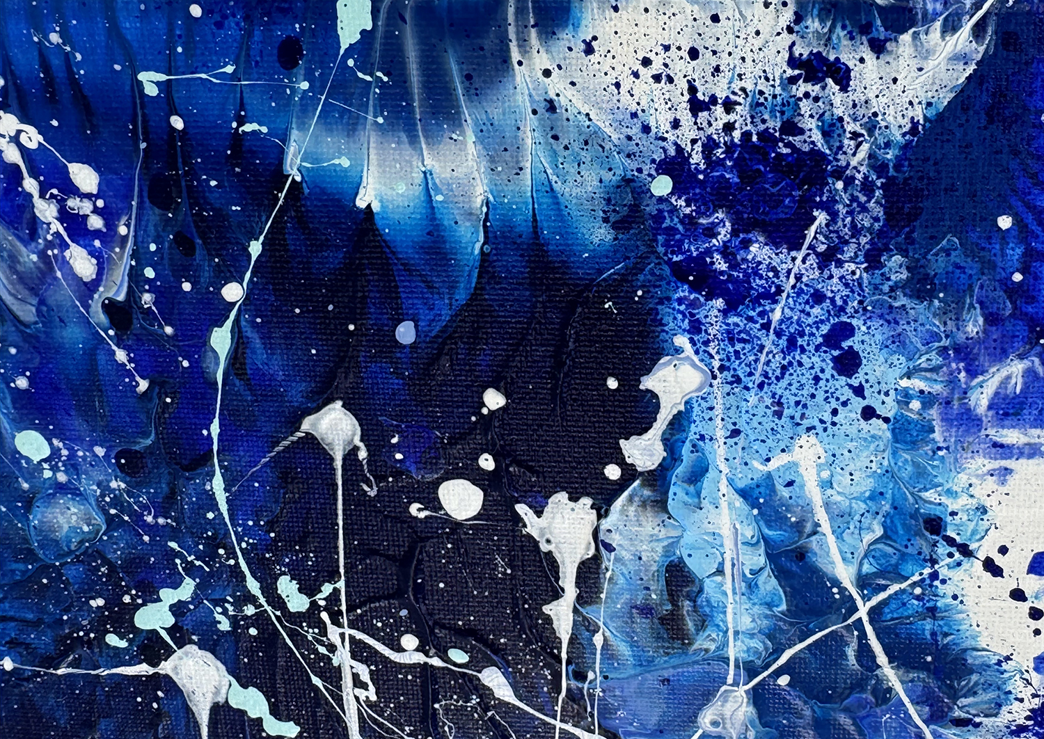 Ethereal Blue I Original Abstract By Bridget Bradley Marks