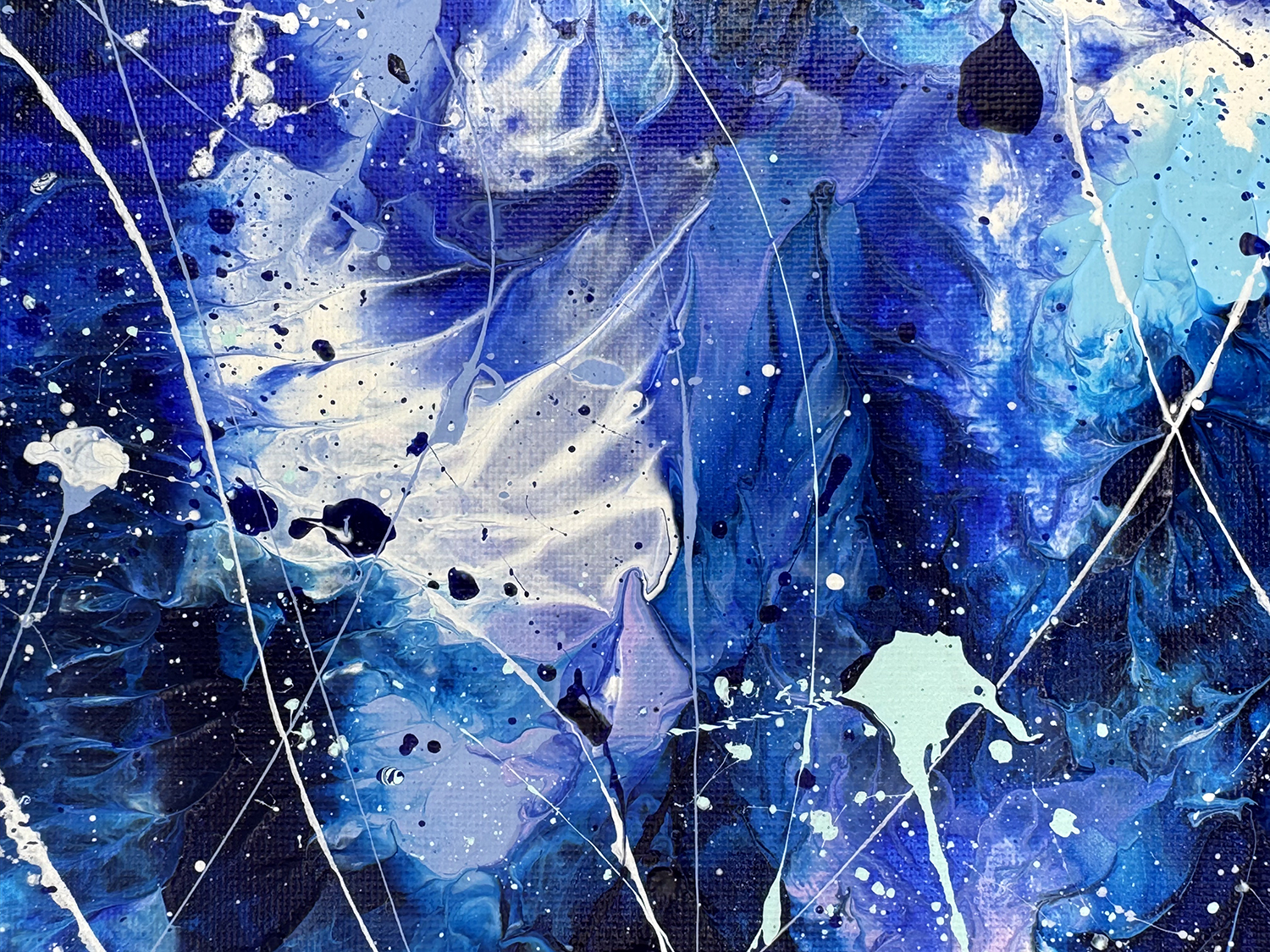 Ethereal Blue I Original Abstract By Bridget Bradley Texture