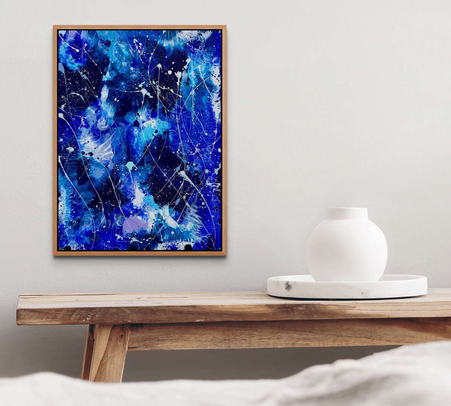 Ethereal Bleu I Original Abstract By Bridget Bradley Avove Eoode