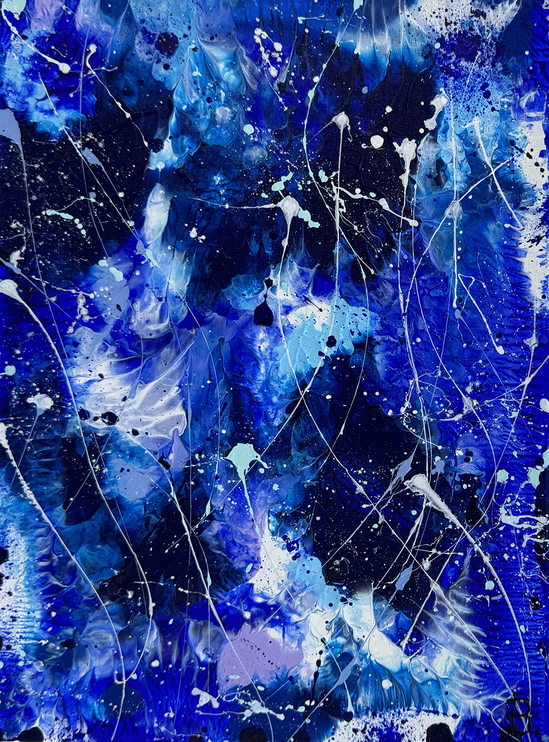 Ethereal Blue I Original Abstract By Bridget Bradley Front