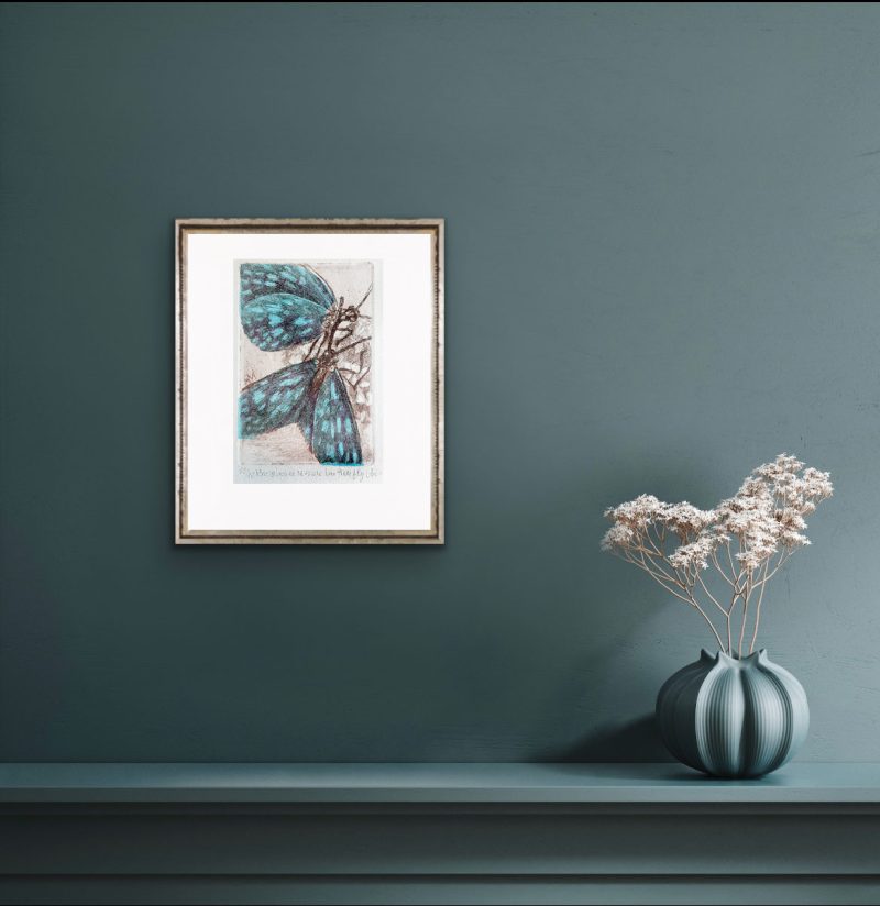 Brisbane river Blue Tiger butterflies- Ltd Ed Print