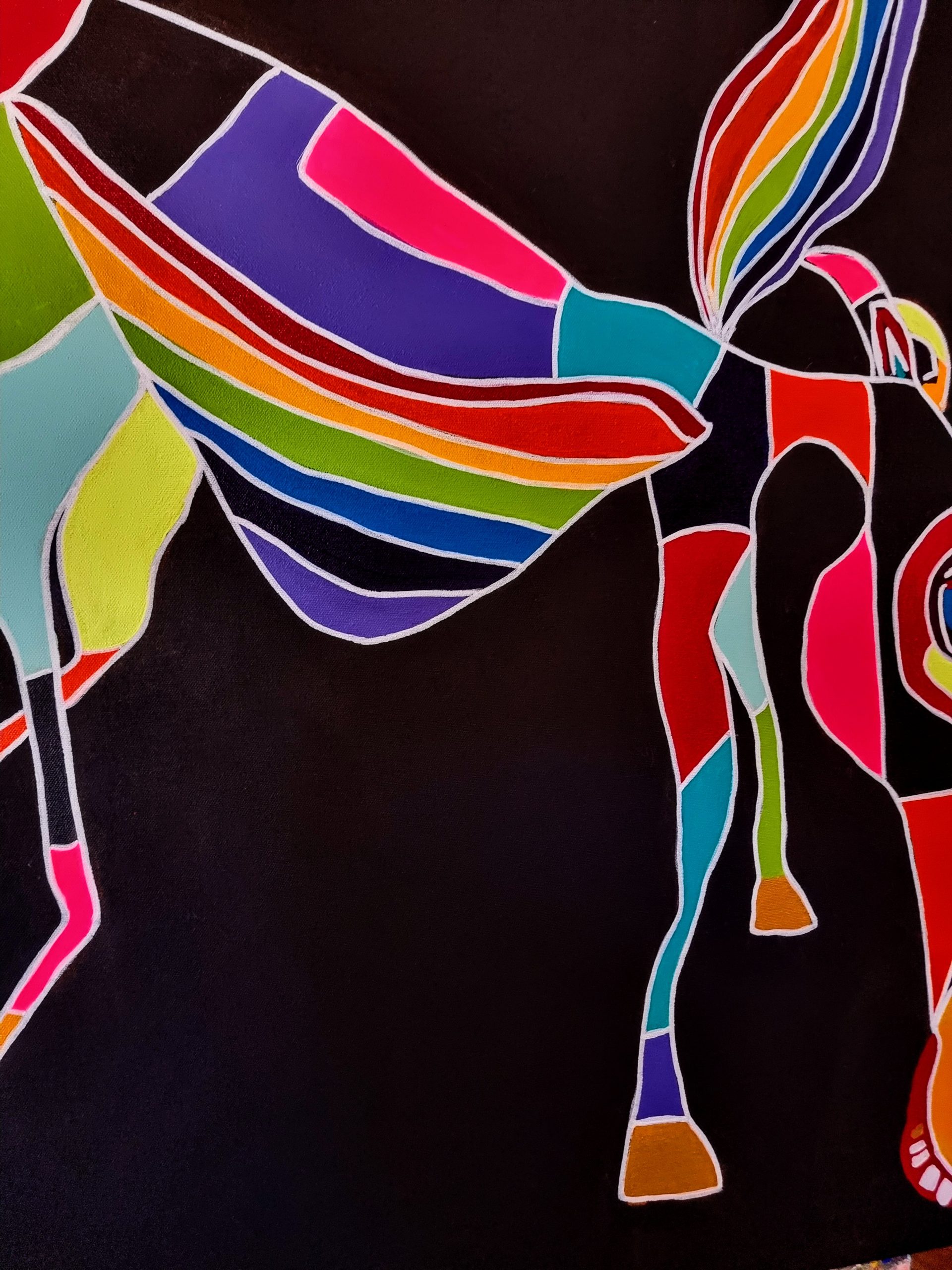 Pegasus And His Rainbow Wings Detail2