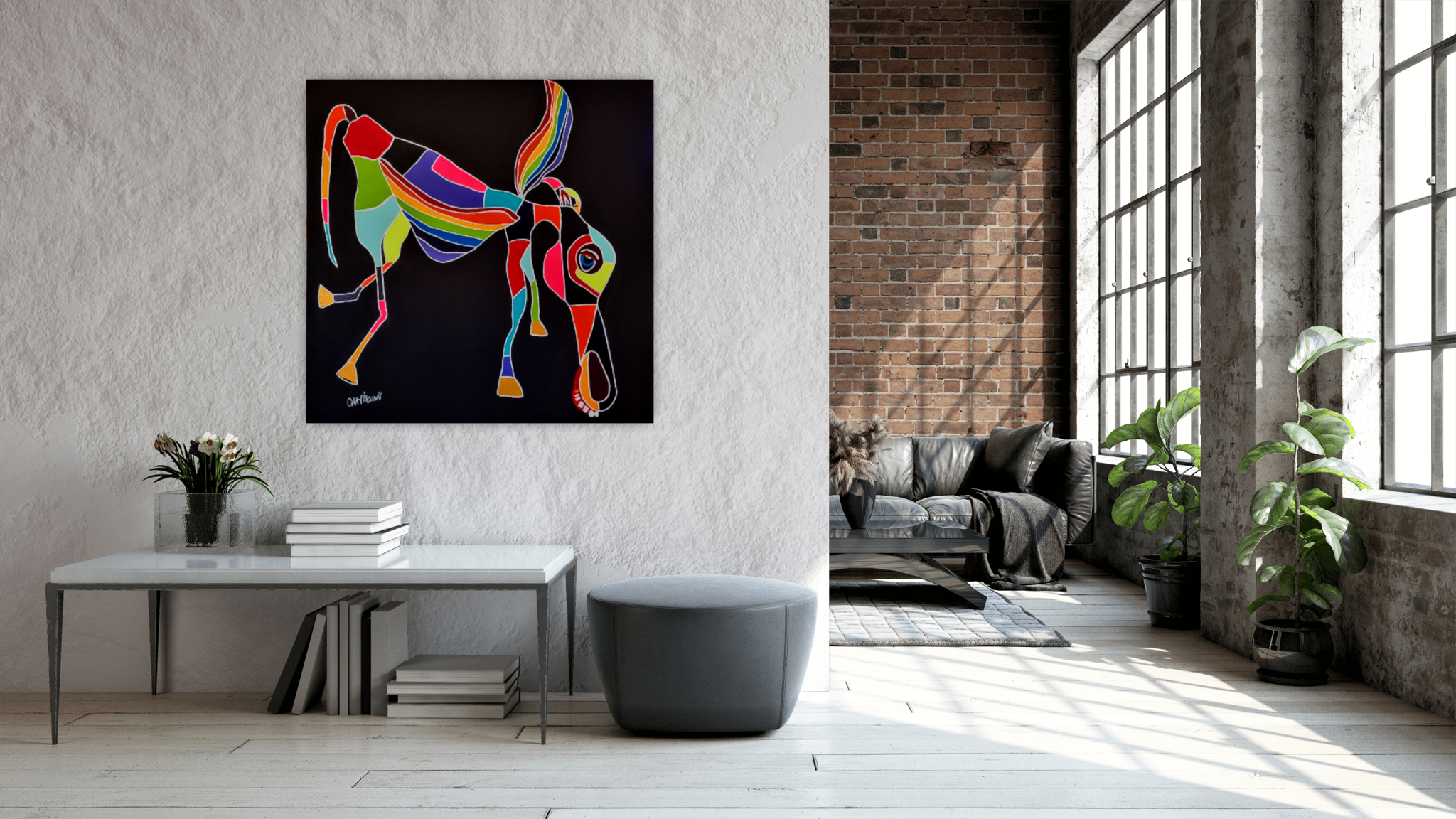 Pegasus And His Rainbow Wings Wall2