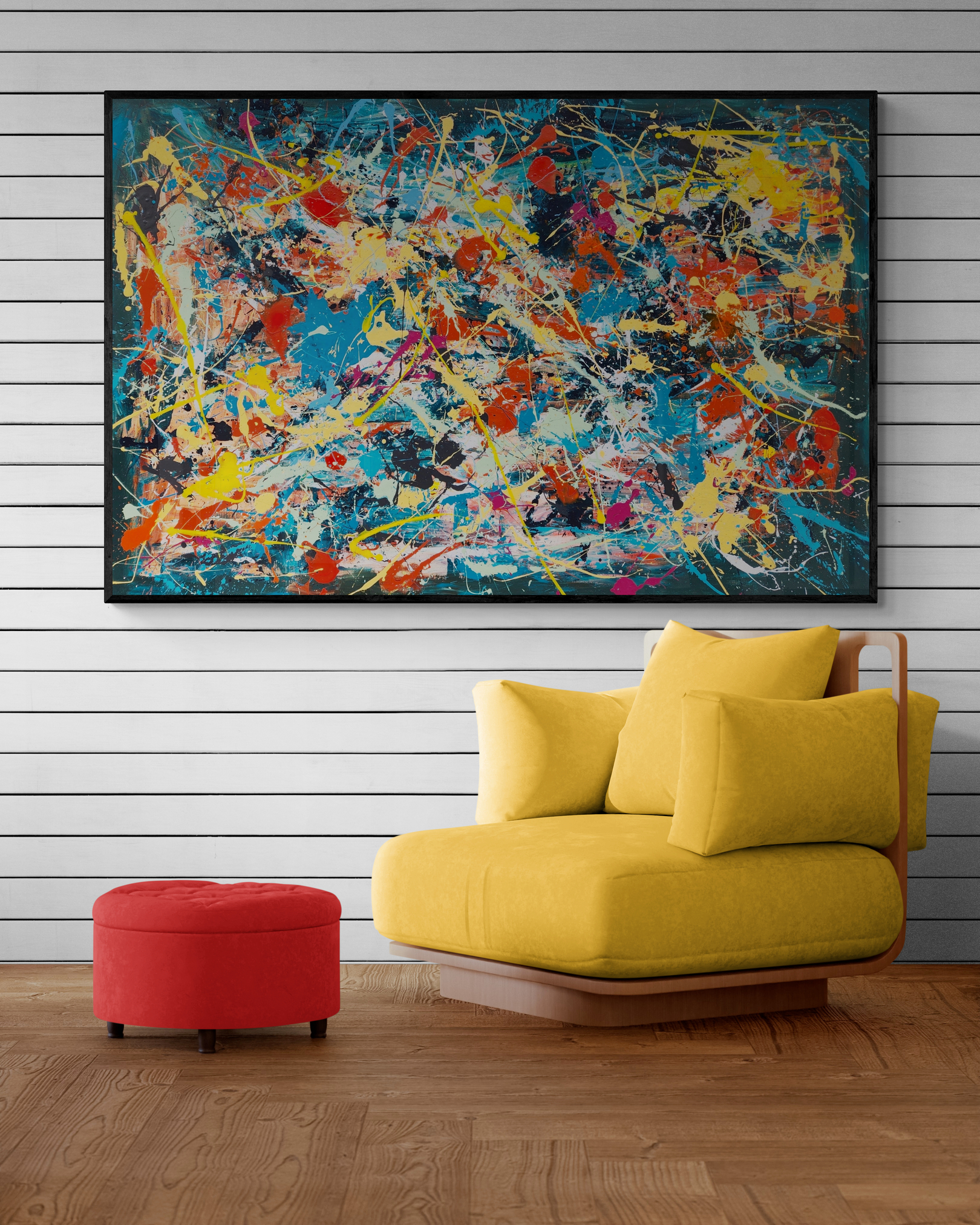 Fancy Armchair And Foot Stool 2