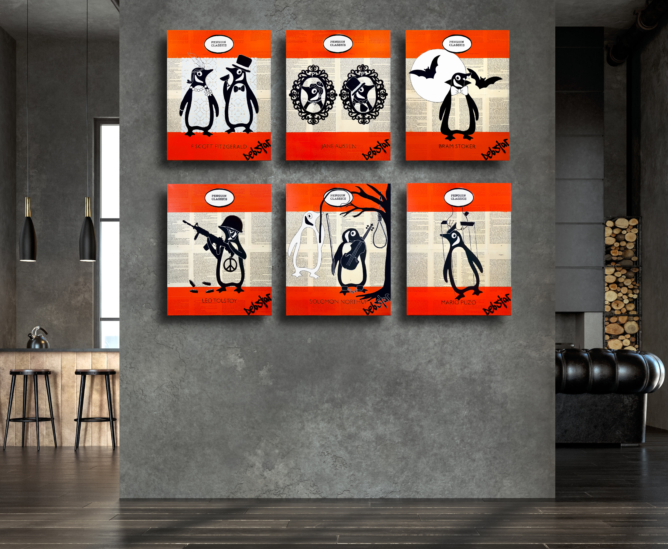 Living Room Interior In Loft, Industrial Style