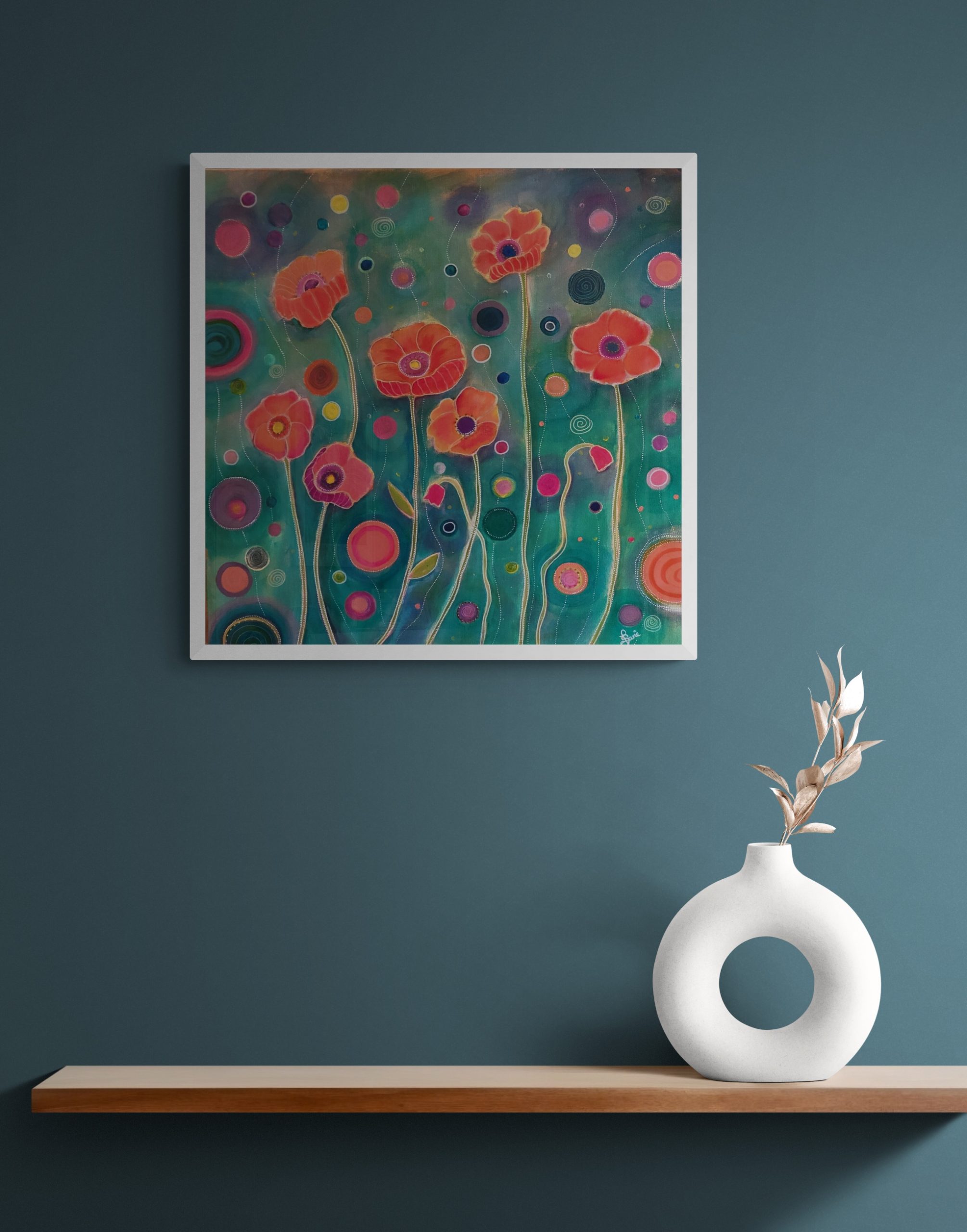 Contemporary Vase Sitting On Shelf 1 Resized