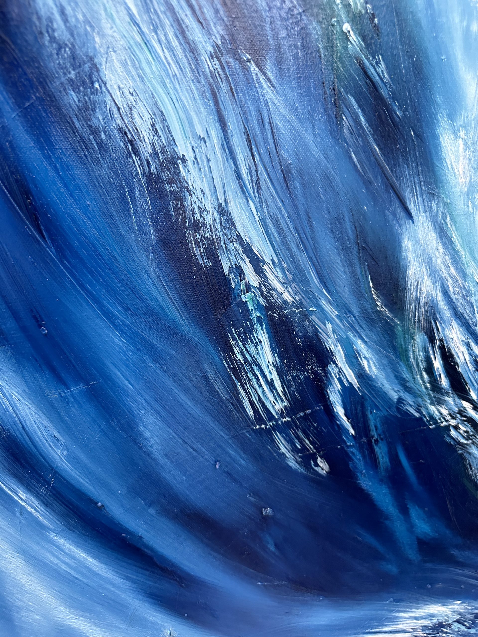 Close Up Busy Brushstrokes