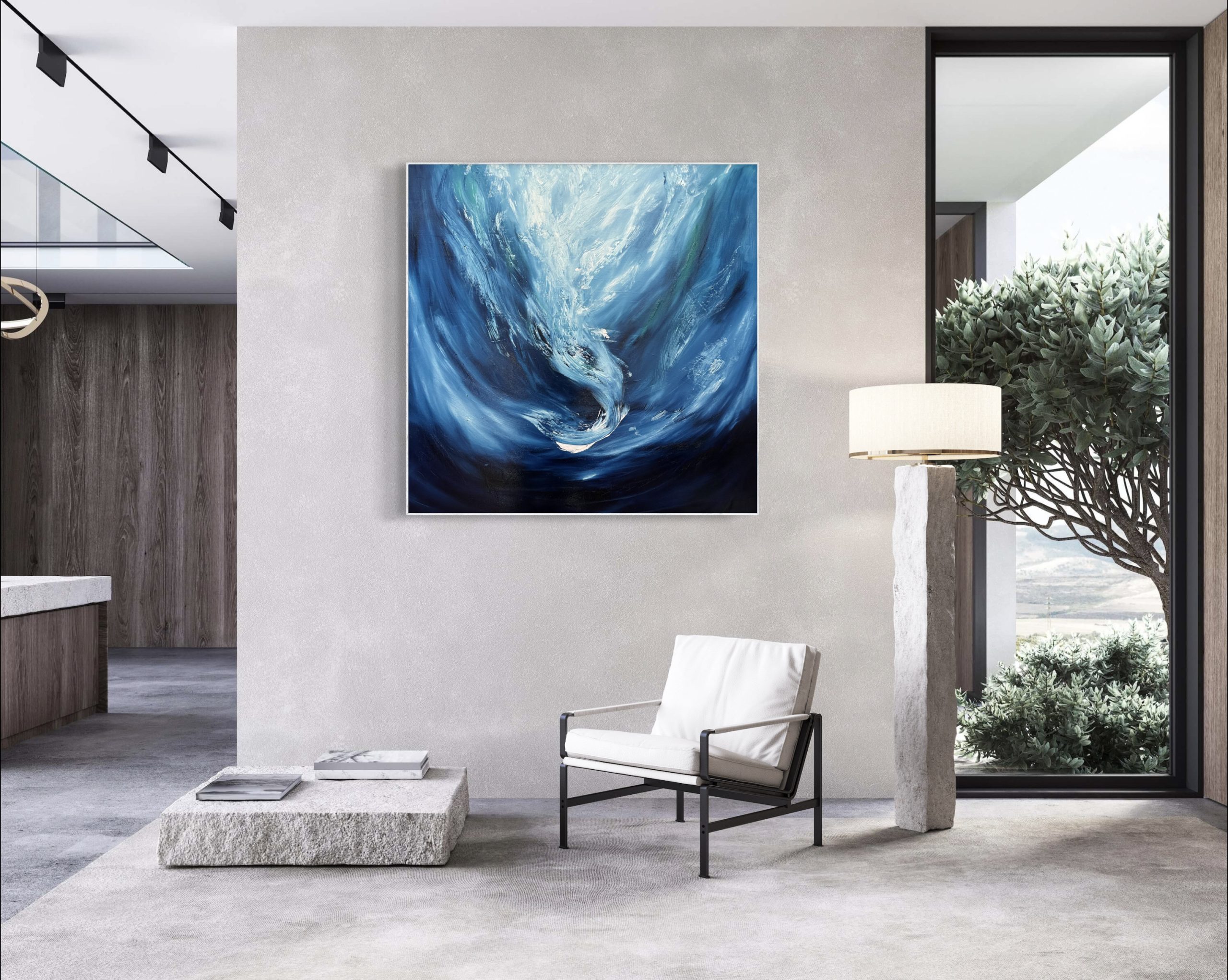 Modern Industrial Interior Alanah Jarvis Abstract Art