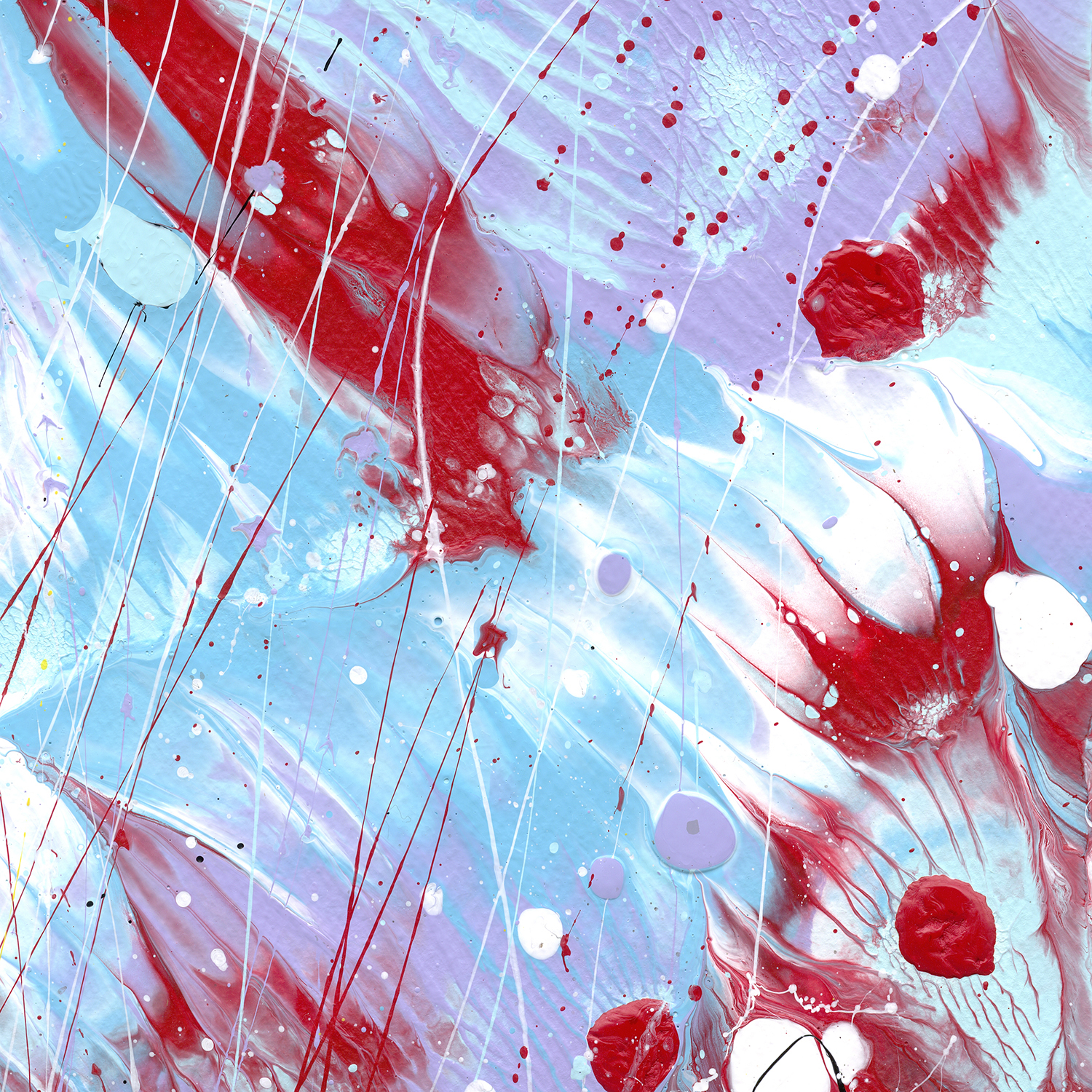 Butterfly 6 Original Abstract Painting By Bridget Bradley Detail